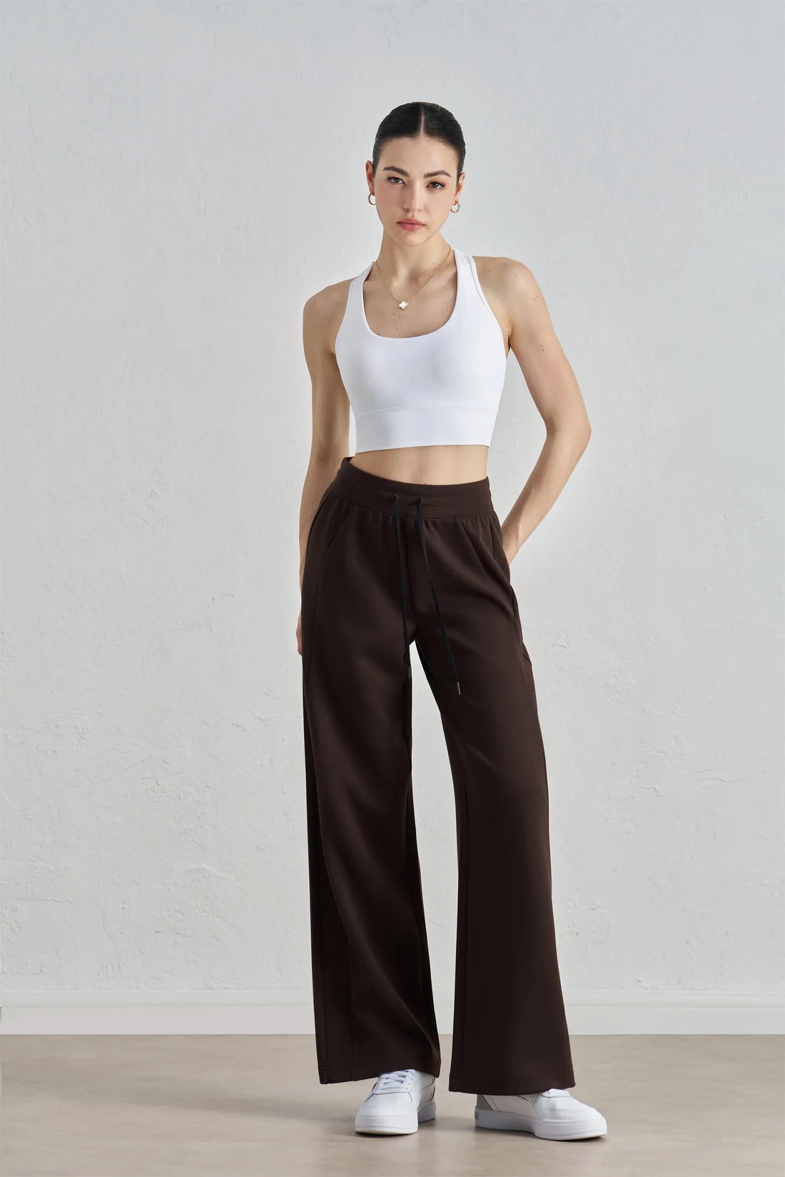 Fixed-Cup Racerback Sports Bra