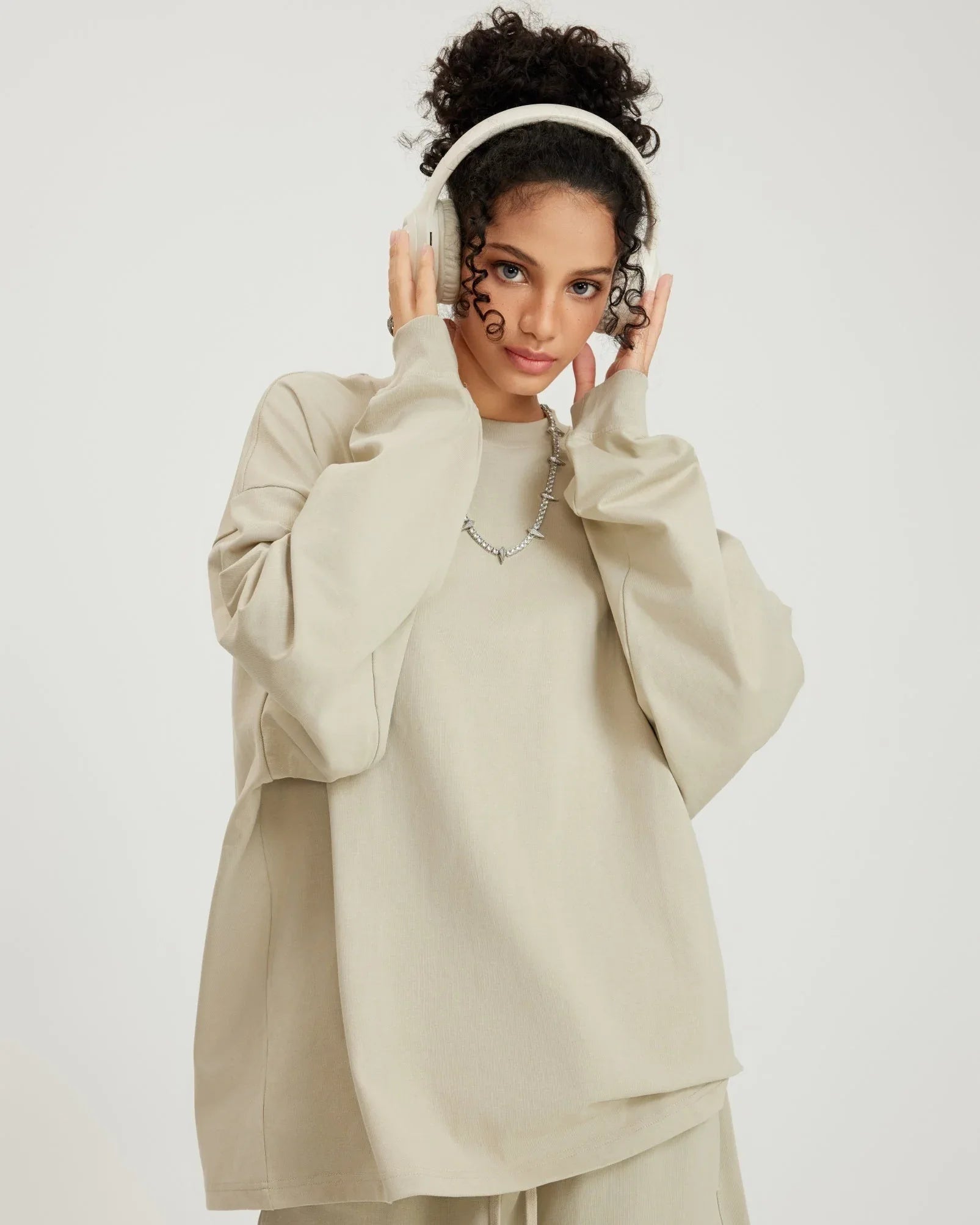 Pure Cotton Oversized Long Sleeve