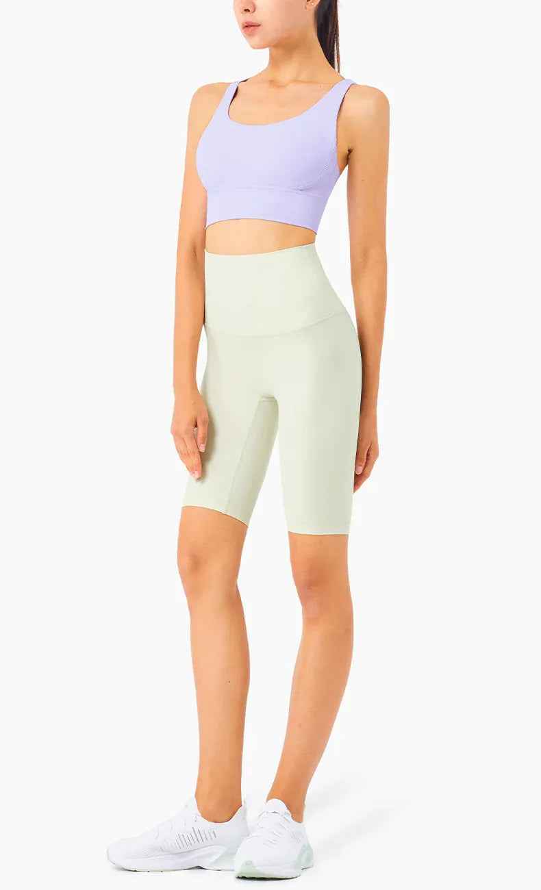 Cross-Back Sculpting Sports Bra