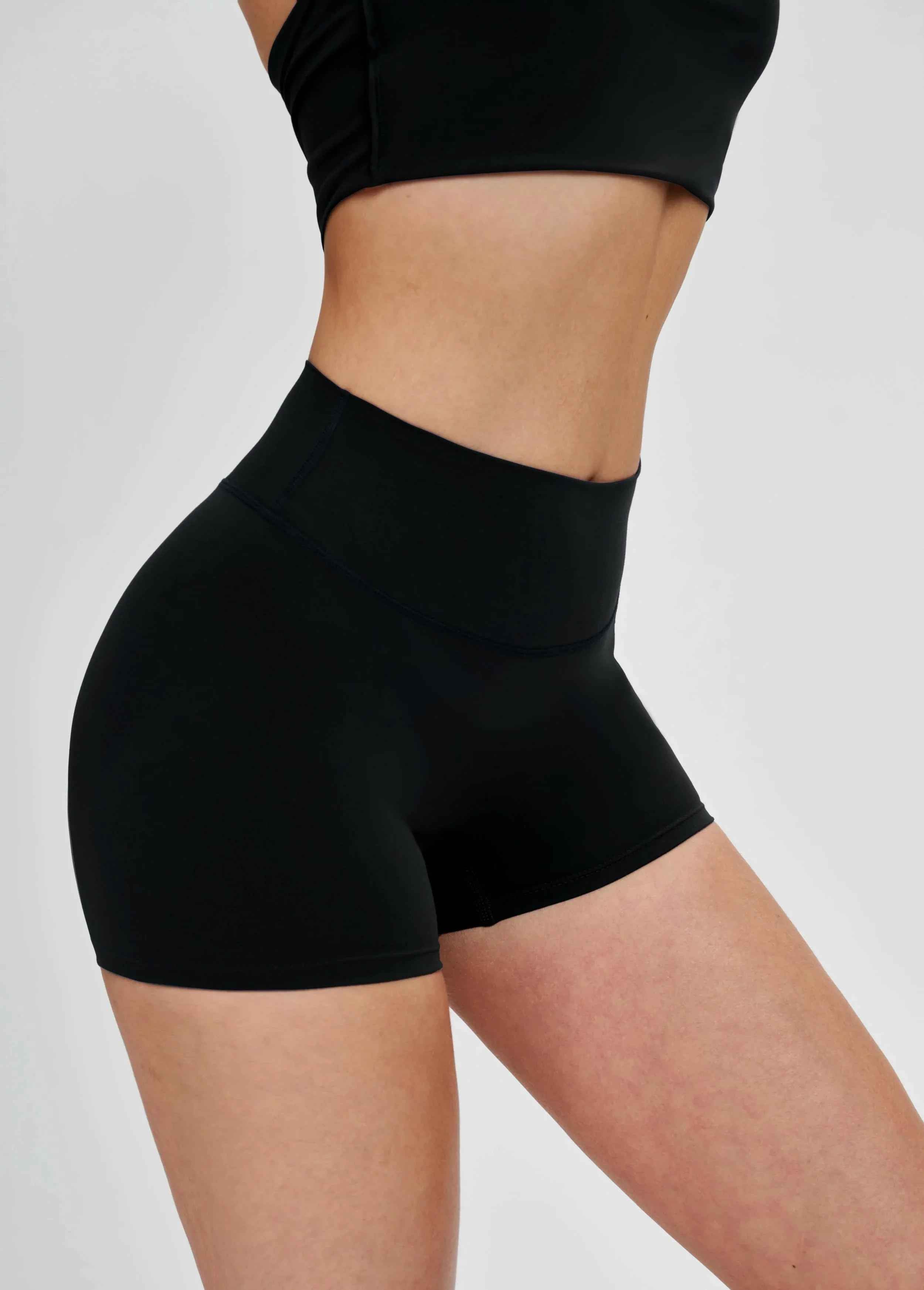 Brushed High-Waist Sculpting Shorts