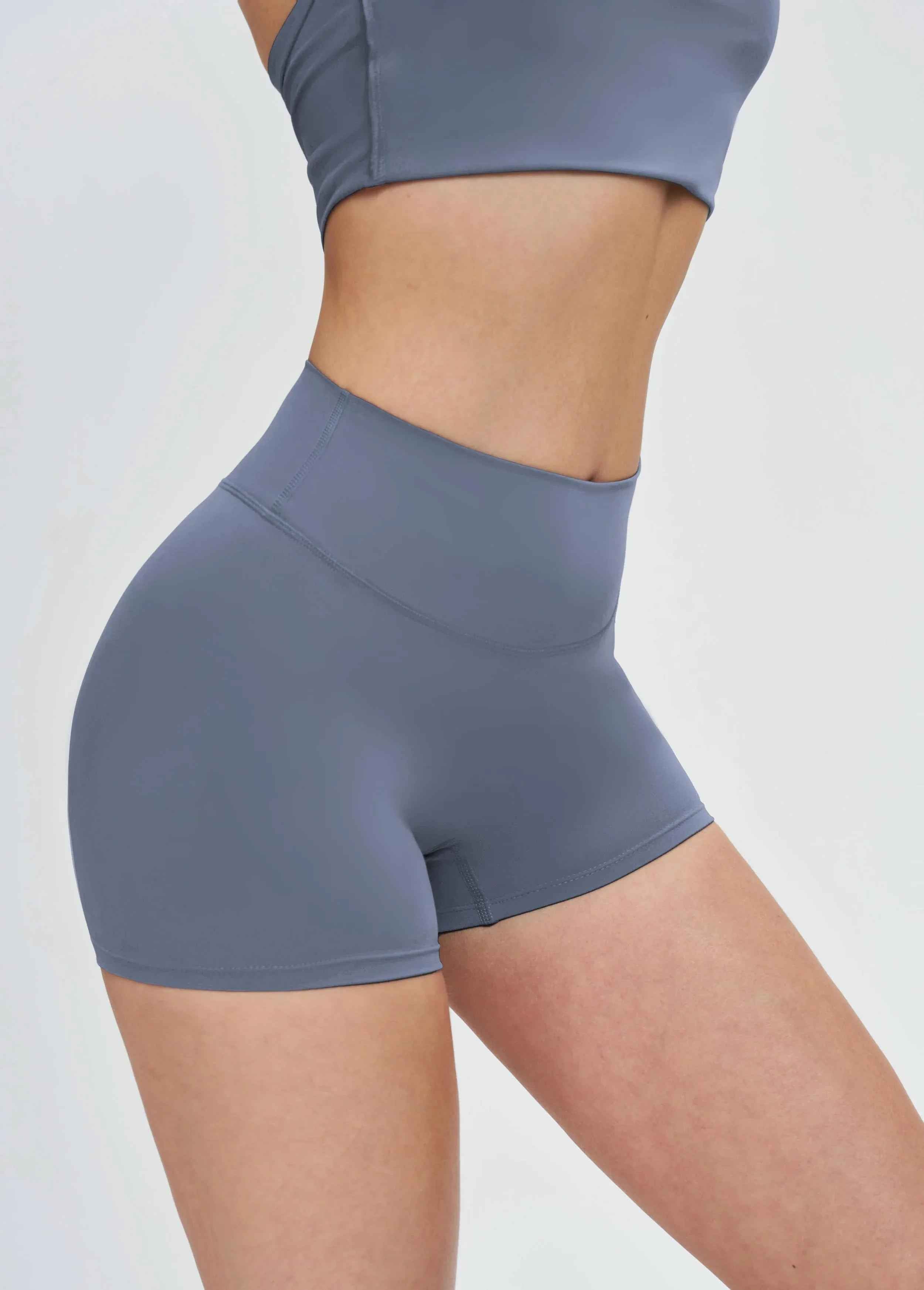 Brushed High-Waist Sculpting Shorts