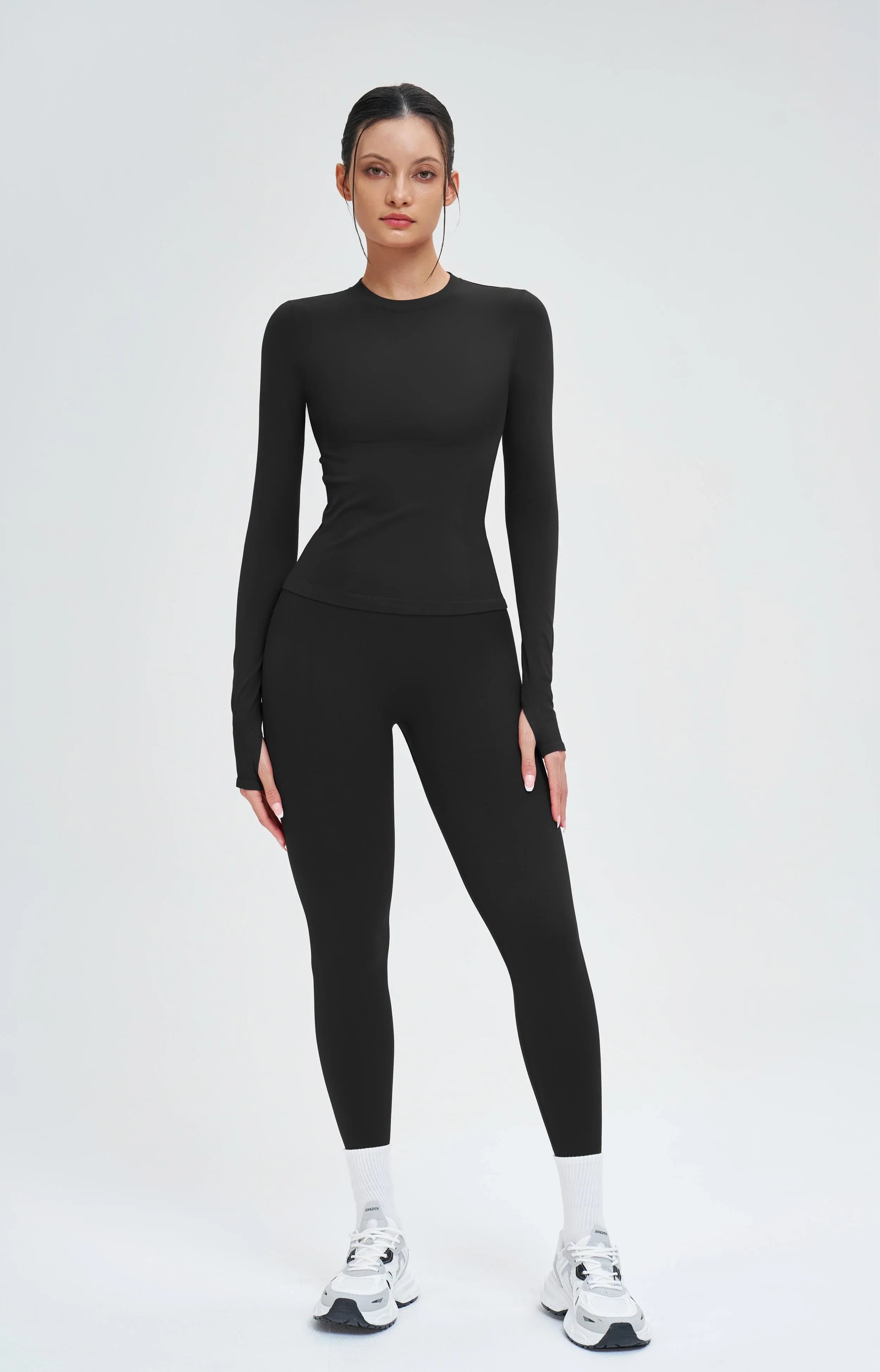 Seamless Long-Sleeve Yoga Tee