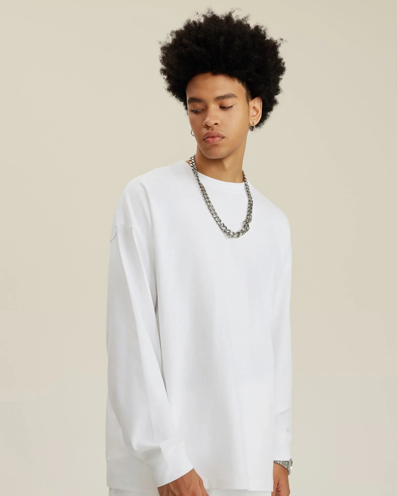 Pure Cotton Oversized Long Sleeve