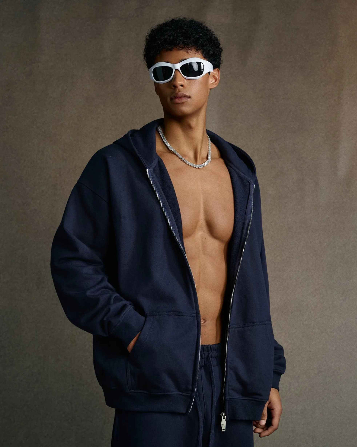 Double Zipper Oversized Hoodie