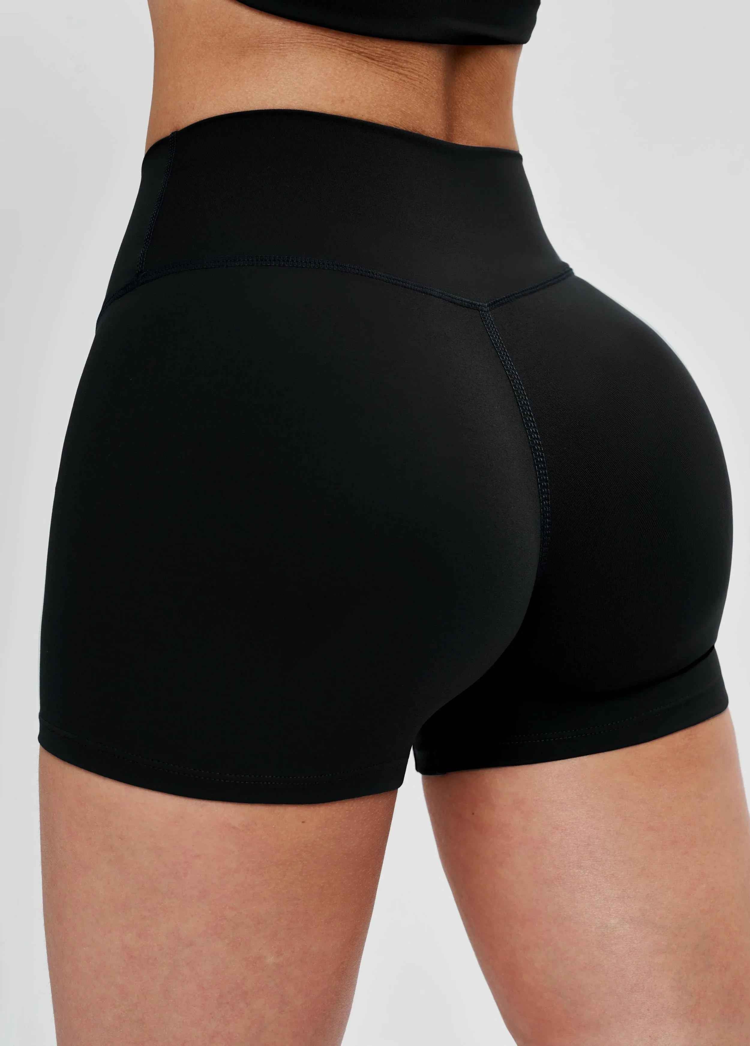 Brushed High-Waist Sculpting Shorts
