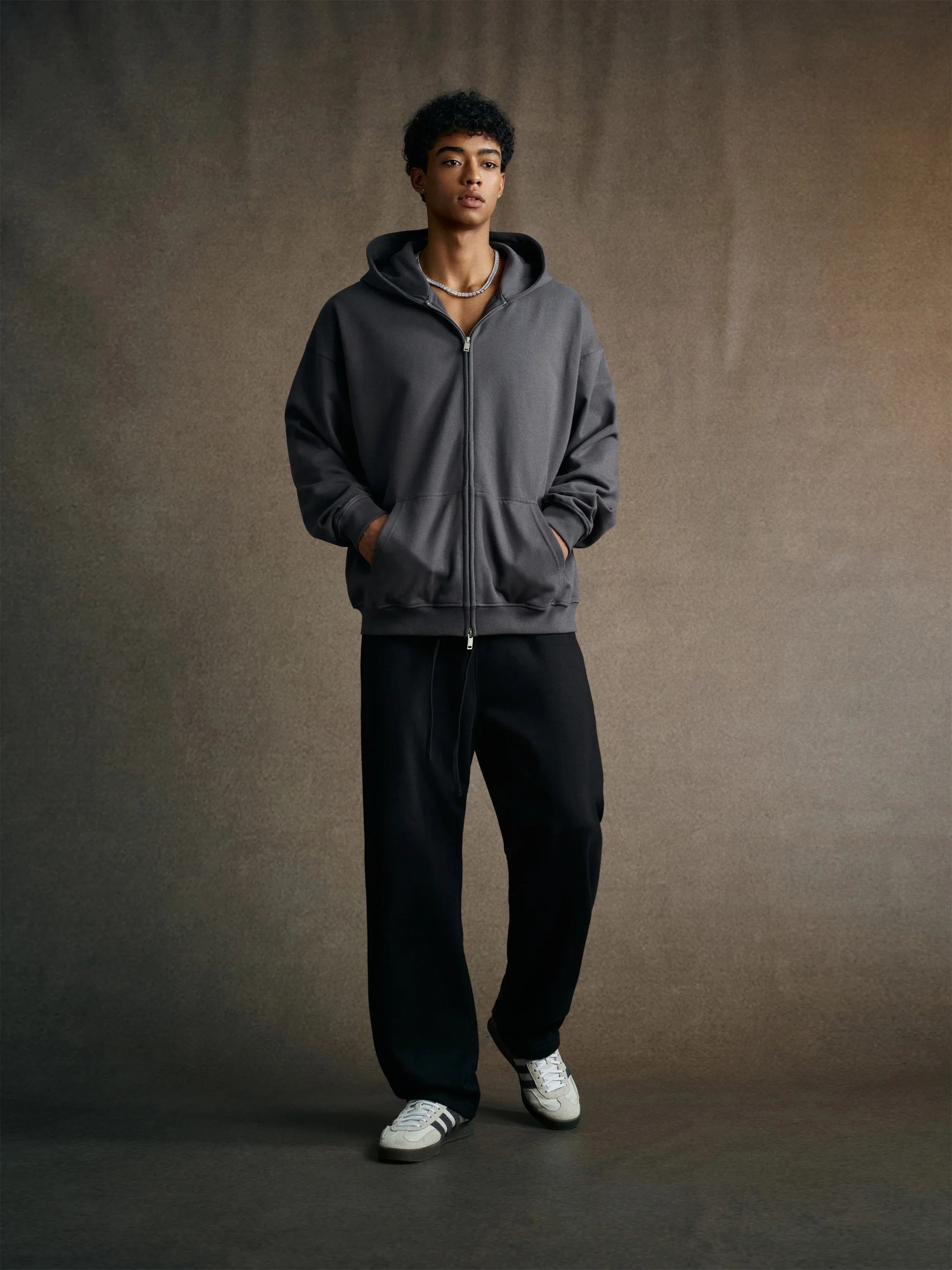 Double Zipper Oversized Hoodie