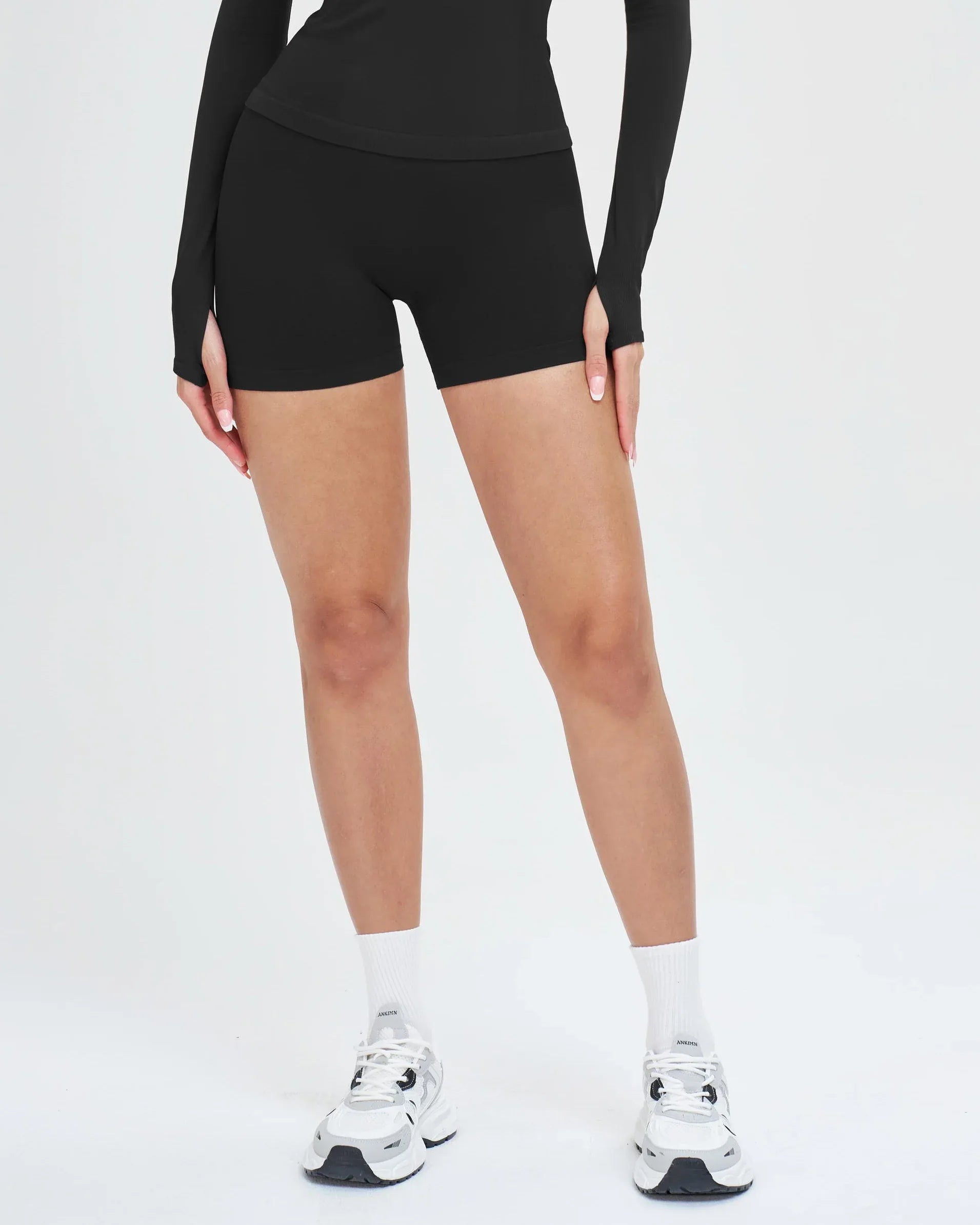 Seamless High-Waist Yoga Shorts