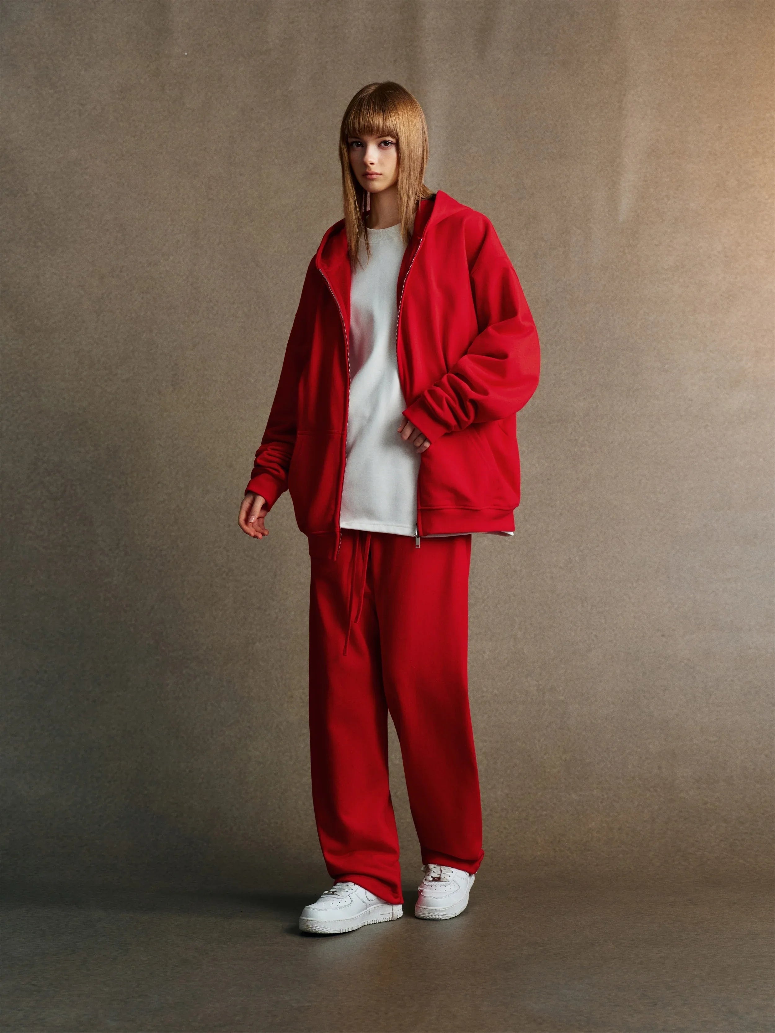 Double Zipper Oversized Hoodie