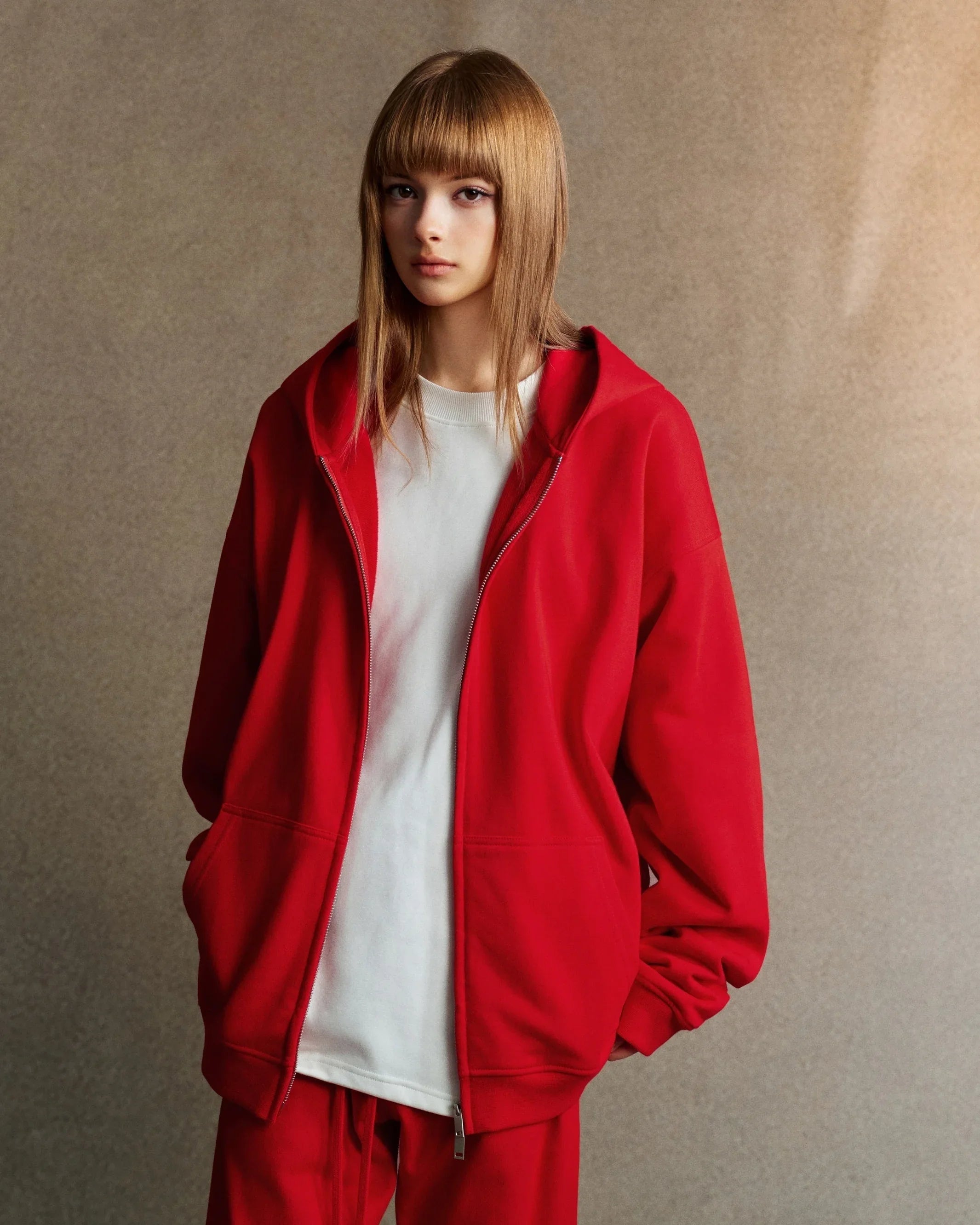 Double Zipper Oversized Hoodie