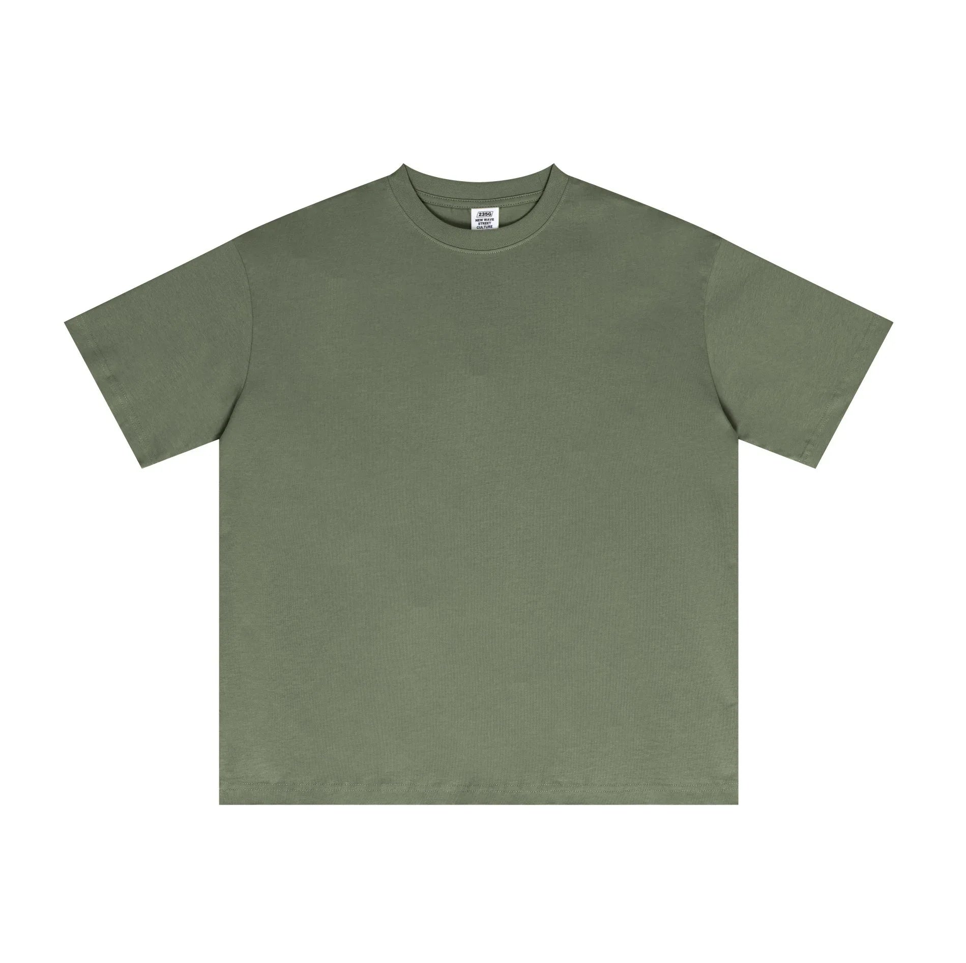 Men Solid Color Loose Fit T-Shirt