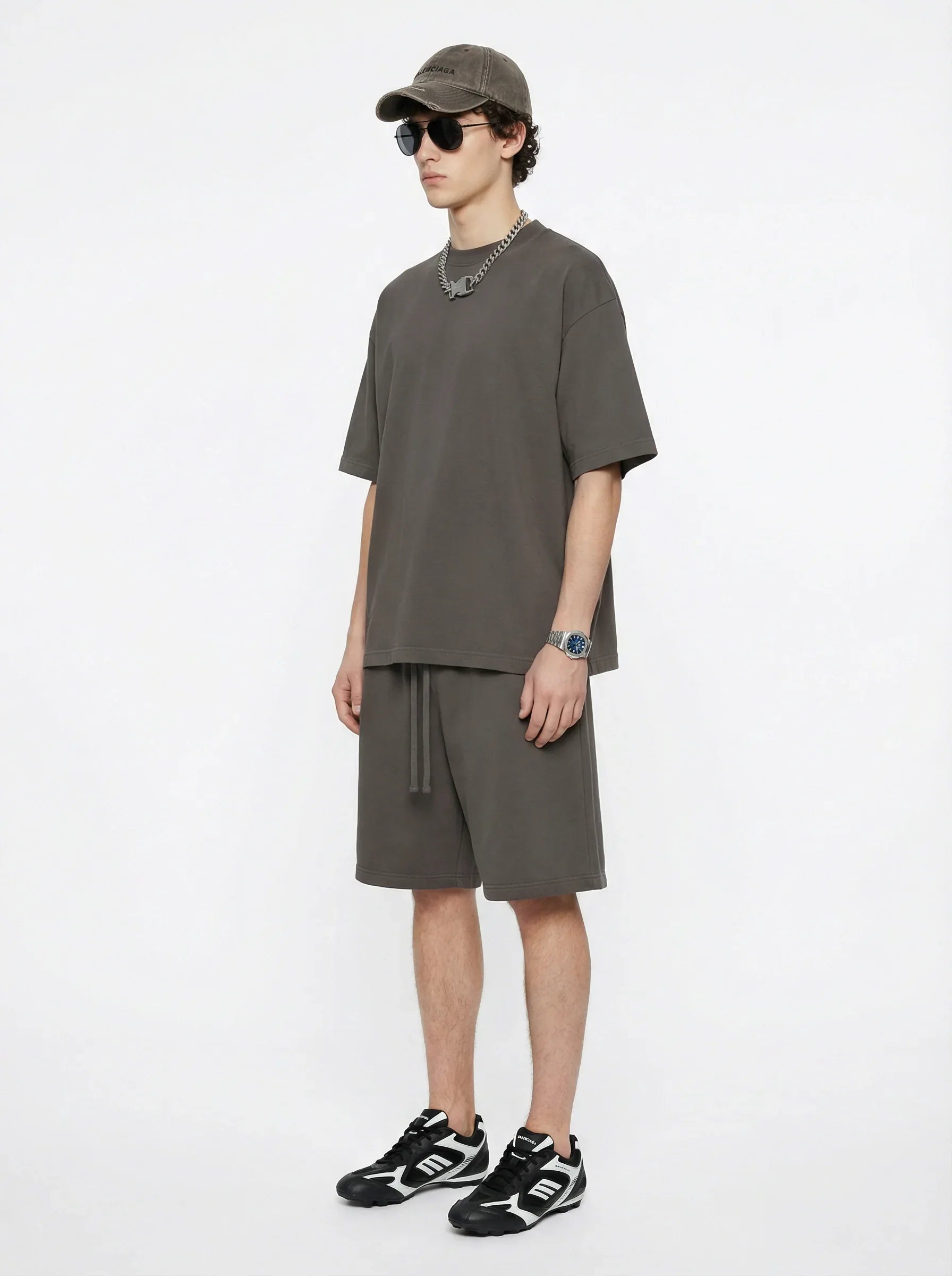 Men’s Oversized Solid Short Sleeve
