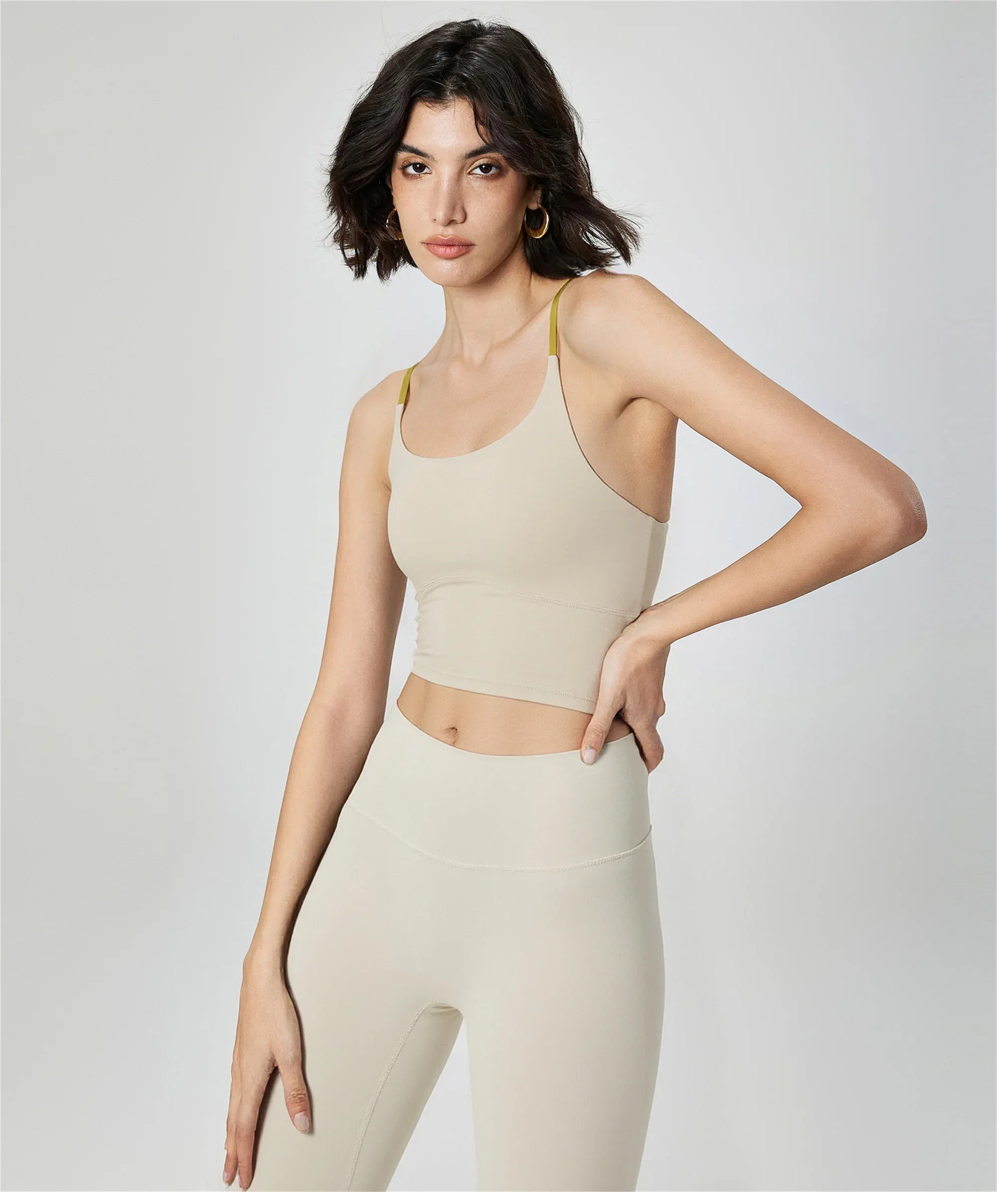 Cross-Back Yoga Sports Bra