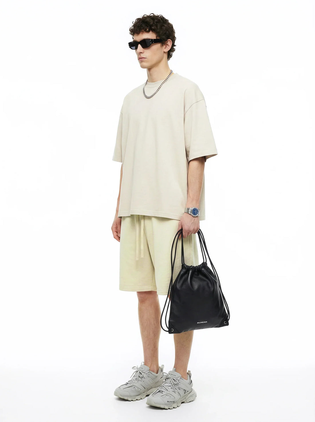 Men’s Oversized Solid Short Sleeve