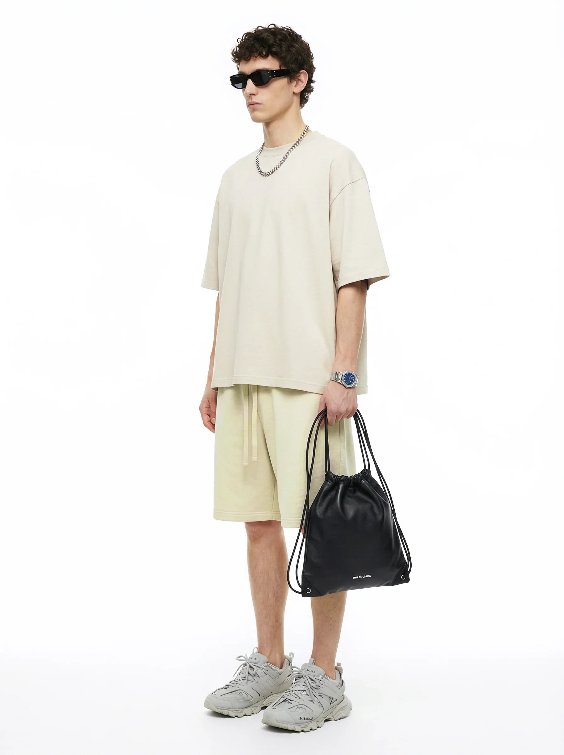 Men’s Oversized Solid Short Sleeve