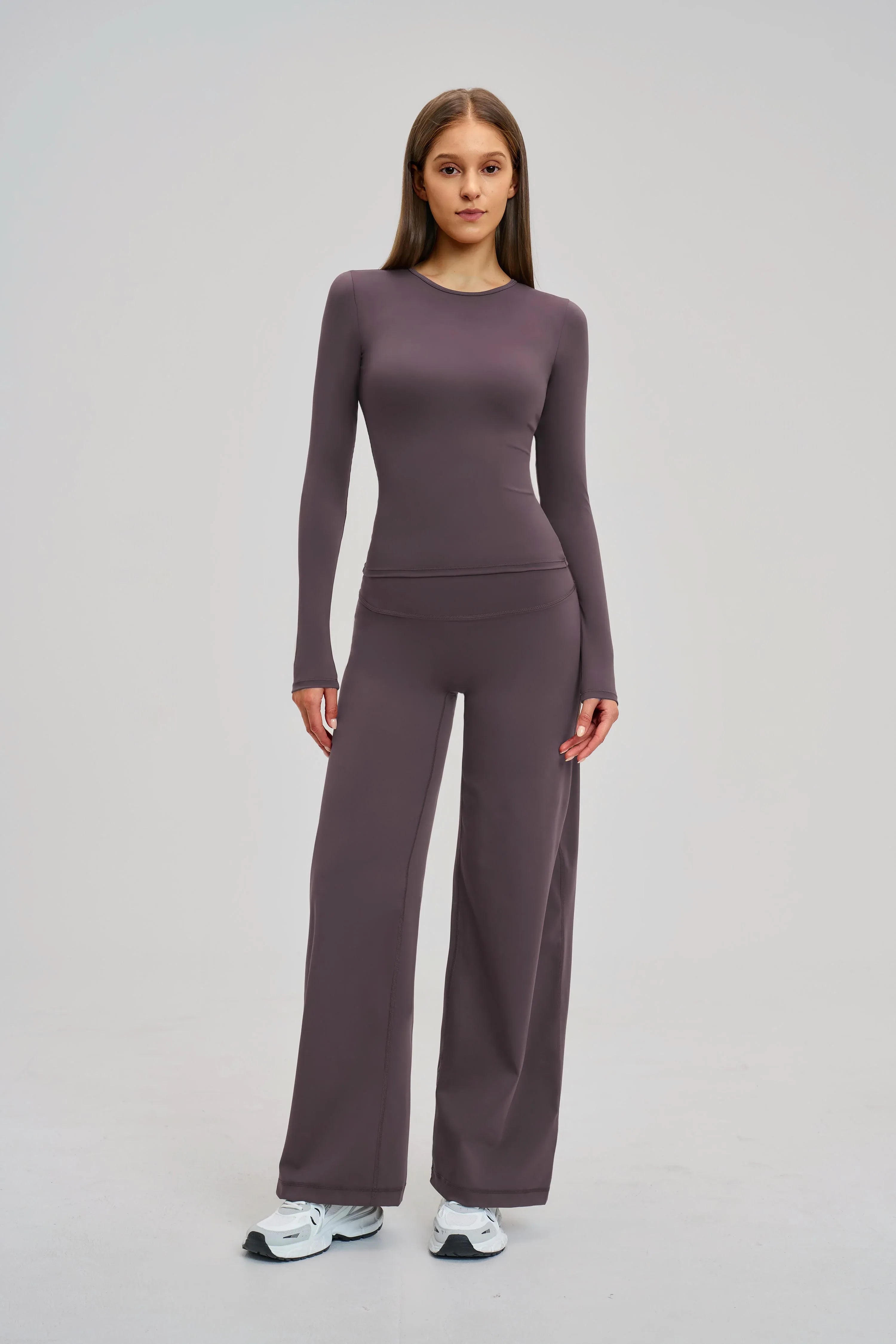 Brushed Long-Sleeve Yoga Top