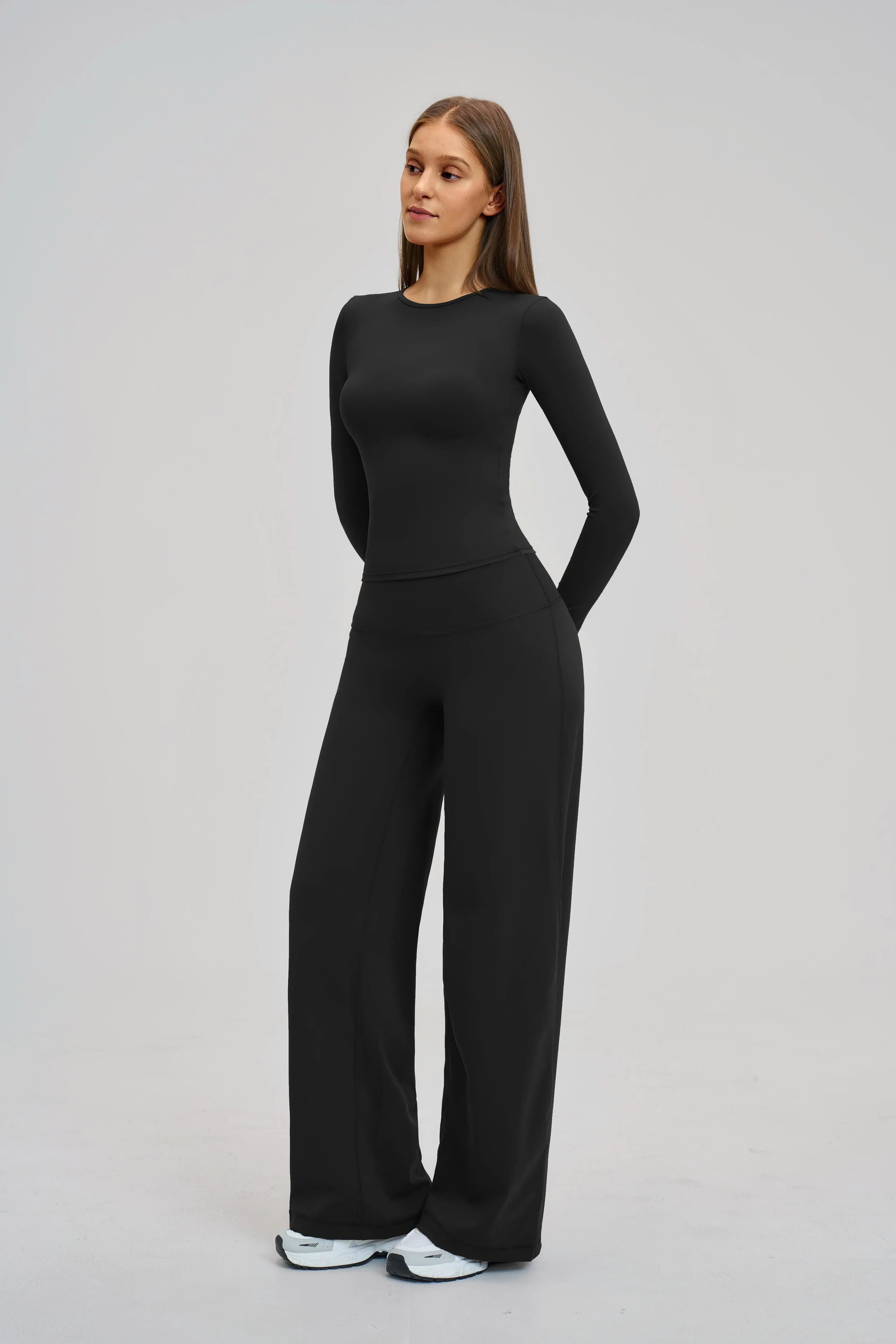 Brushed Long-Sleeve Yoga Top