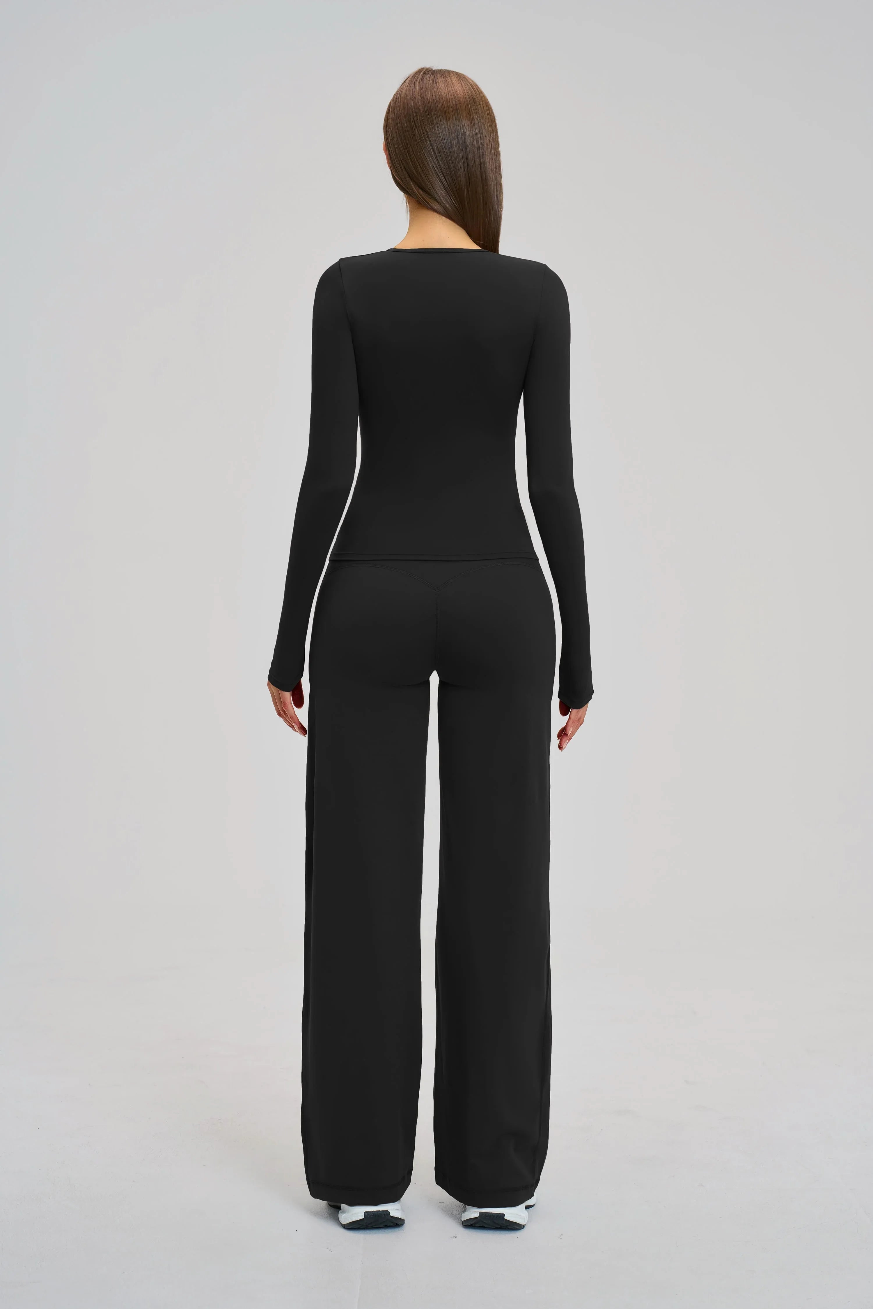 Brushed Long-Sleeve Yoga Top