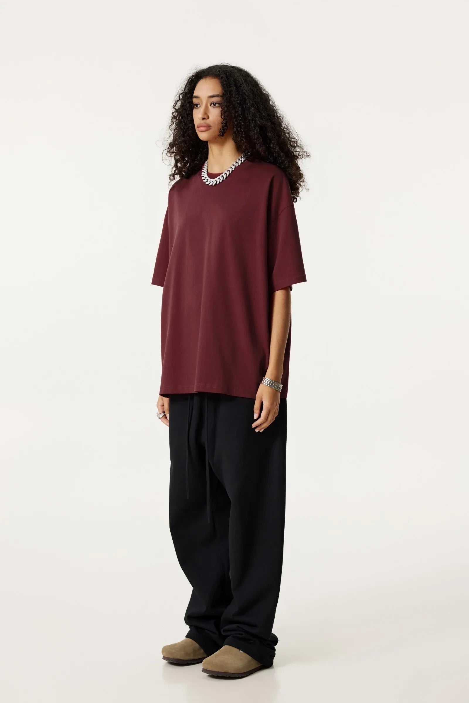 Men's Solid Color Oversize T-Shirt