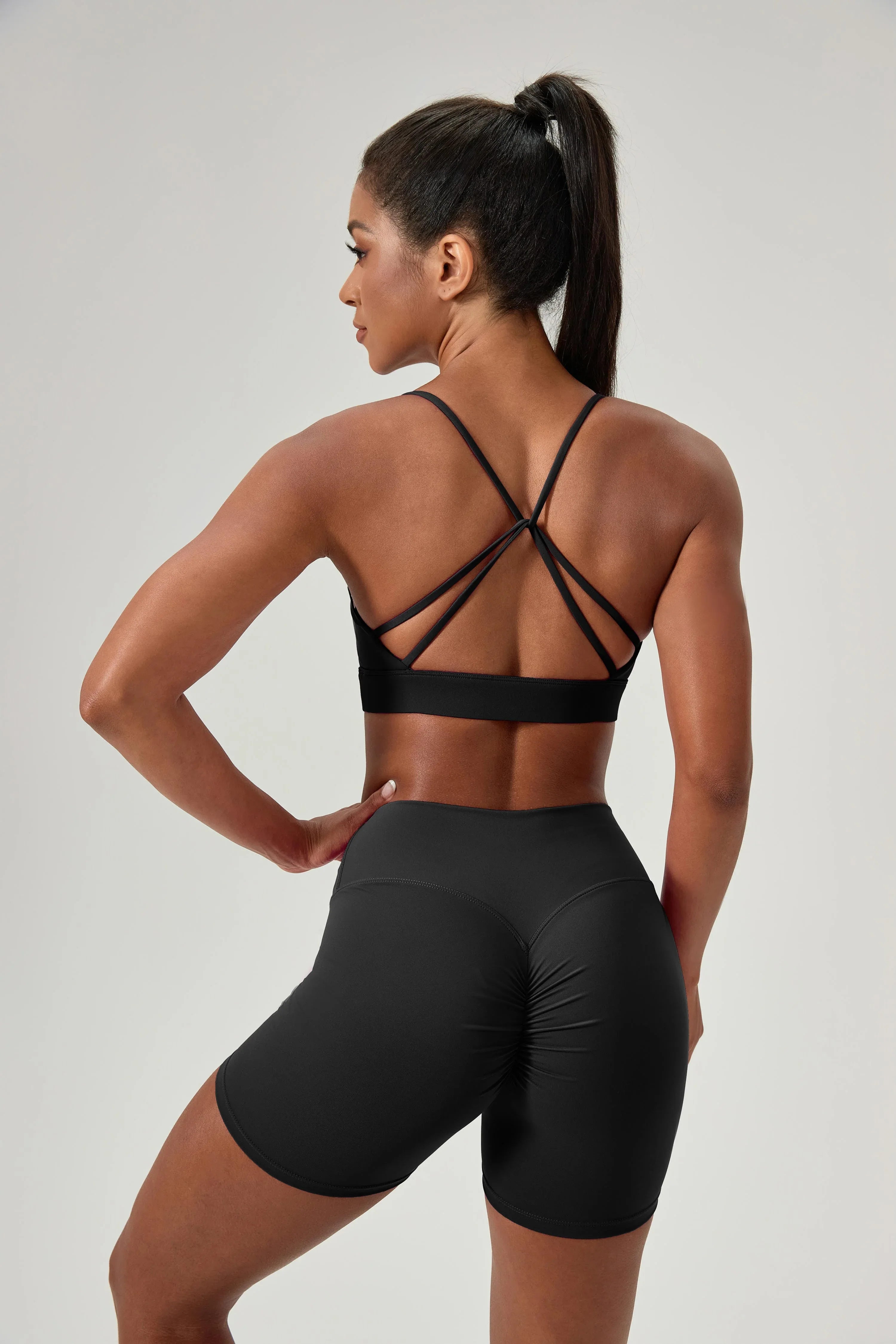 High-Waist Scrunch Lifting Shorts