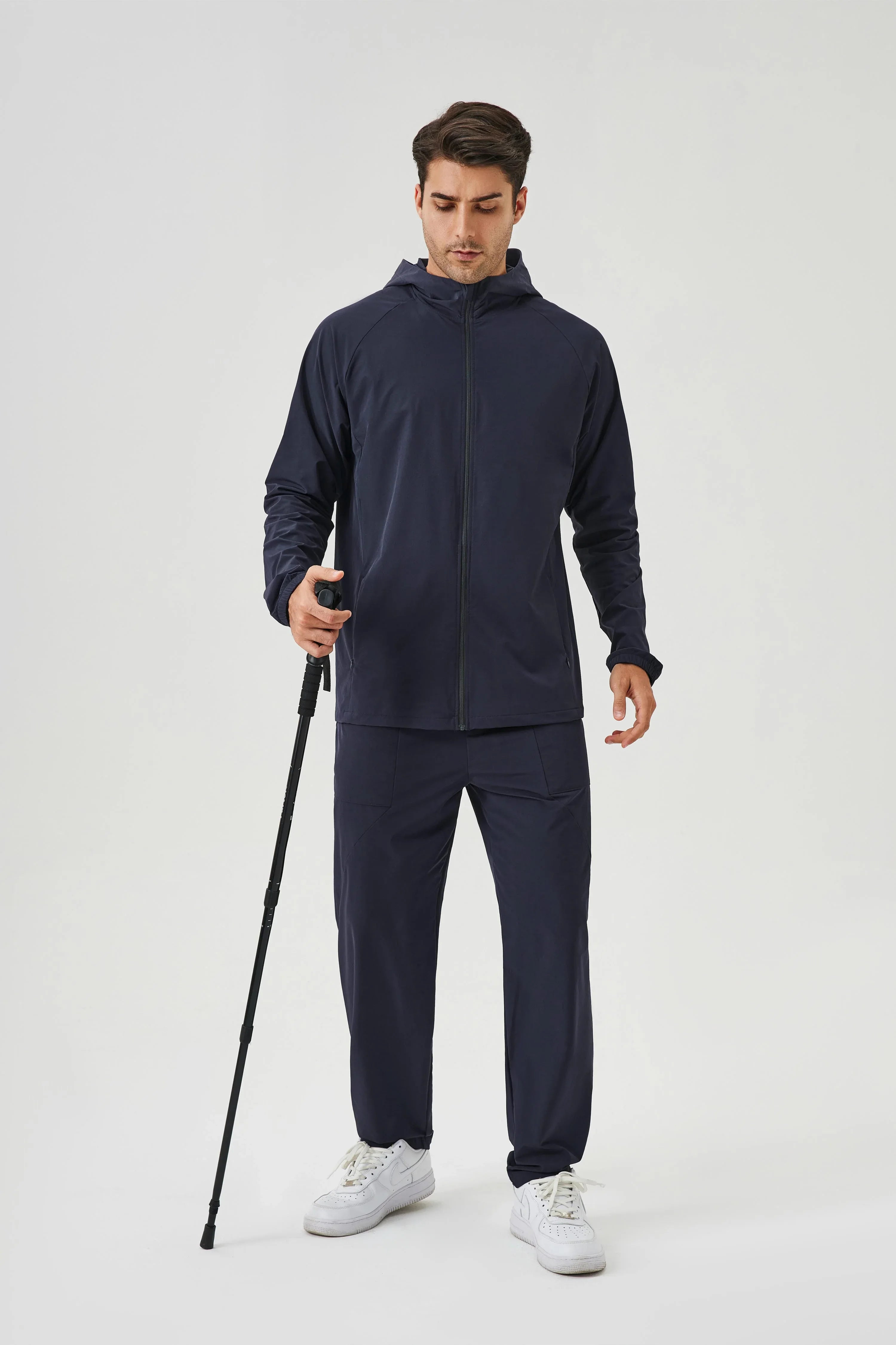 Men's Zip-Up Hooded Jacket