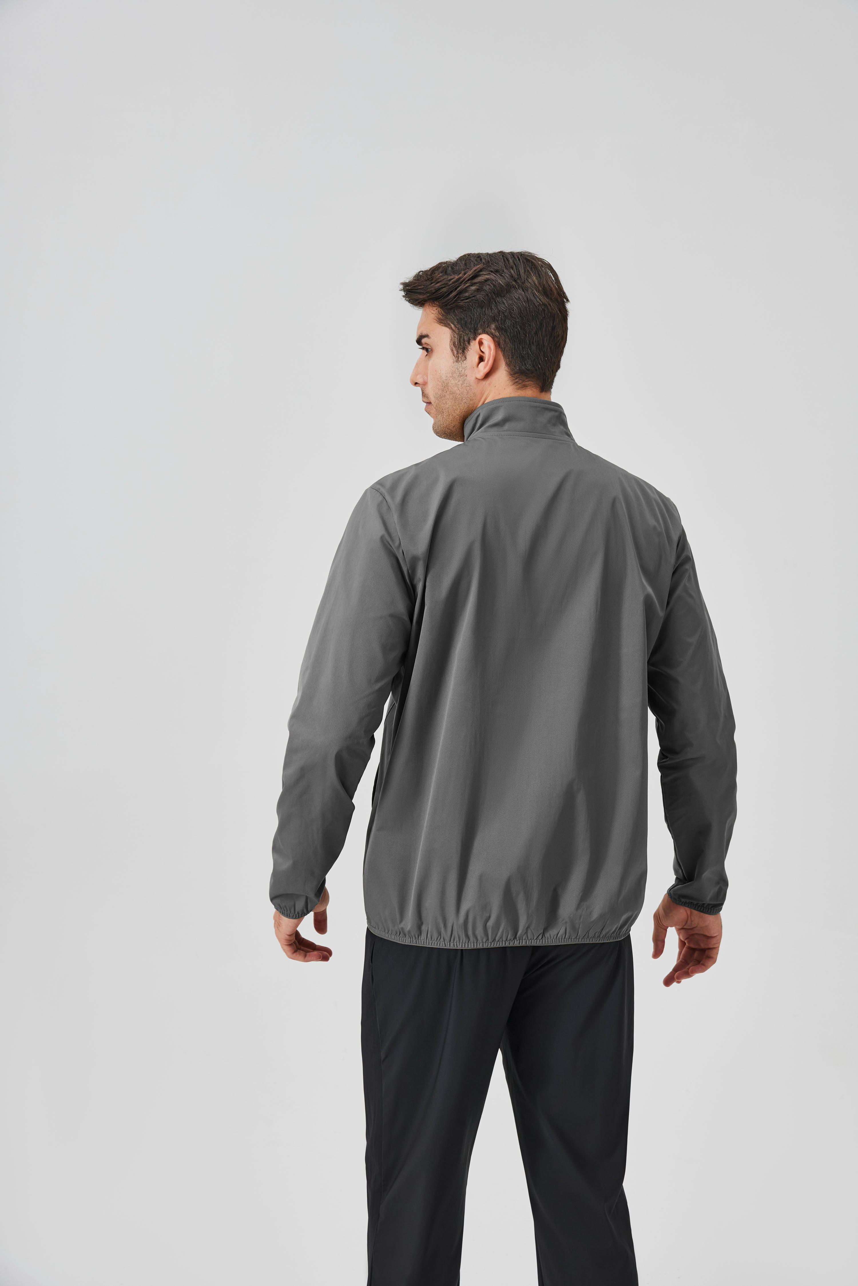 Men's Stand-Collar Zip-Up Jacket