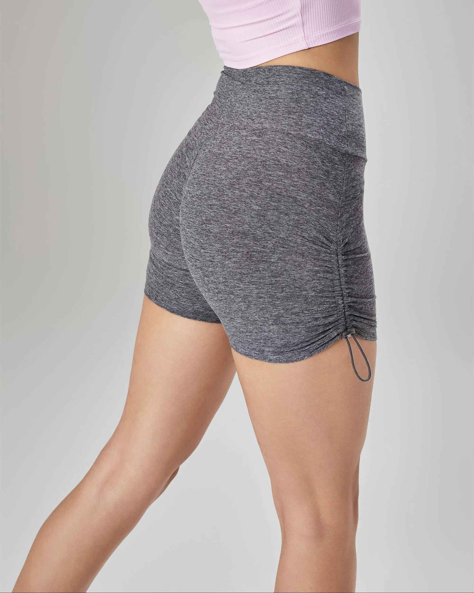Seamless Drawstring Yoga Shorts