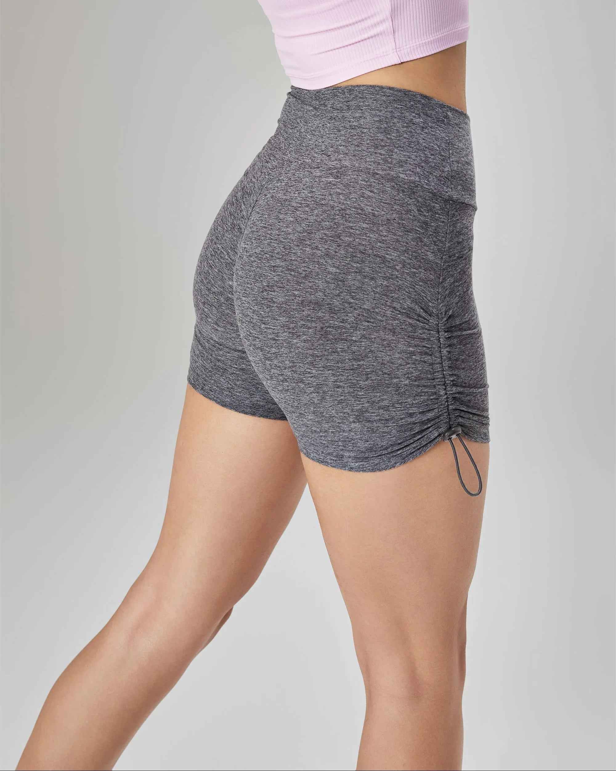 Seamless Drawstring Yoga Shorts