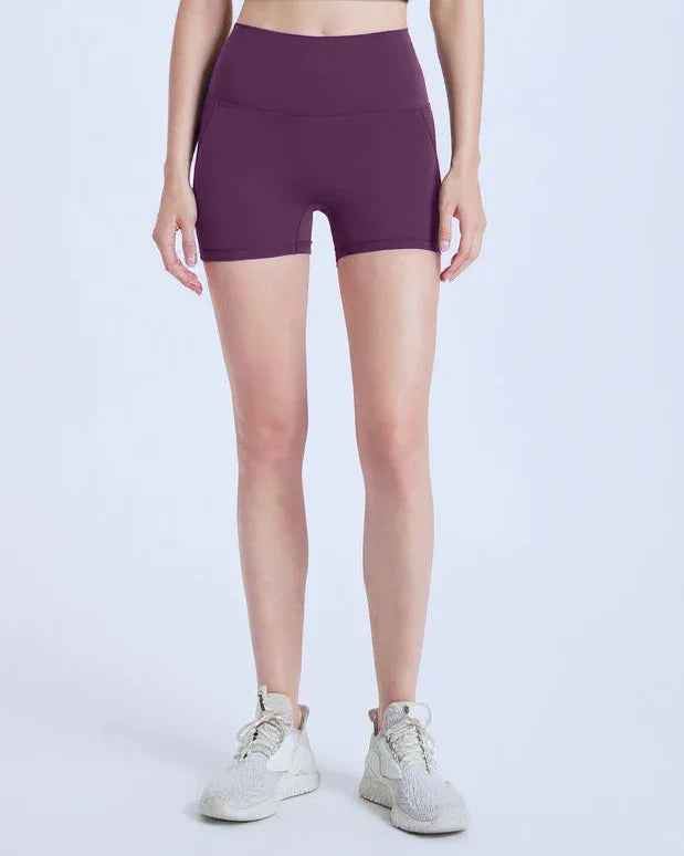 High-Waisted Peach Lift Yoga Shorts