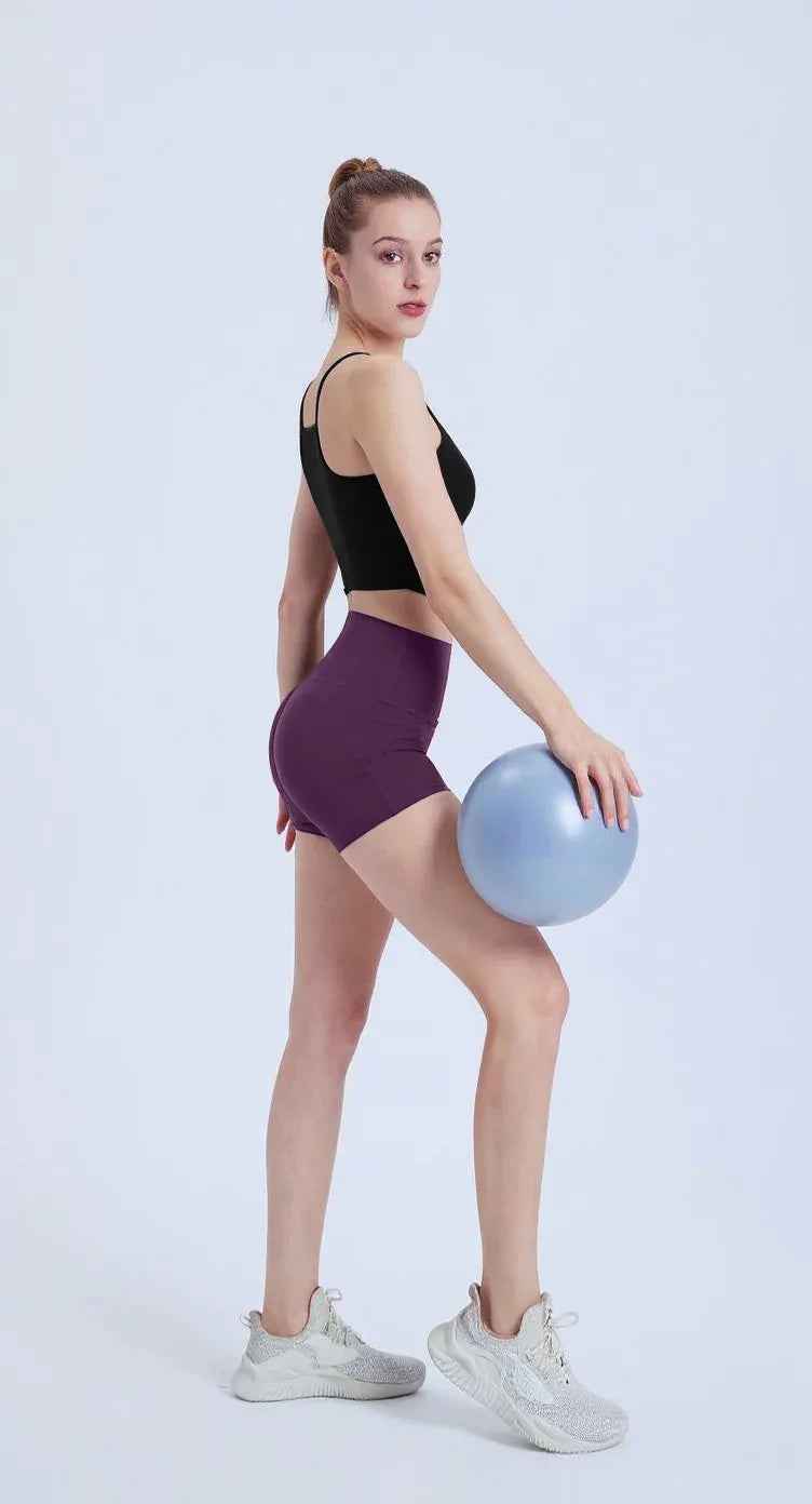 High-Waisted Peach Lift Yoga Shorts