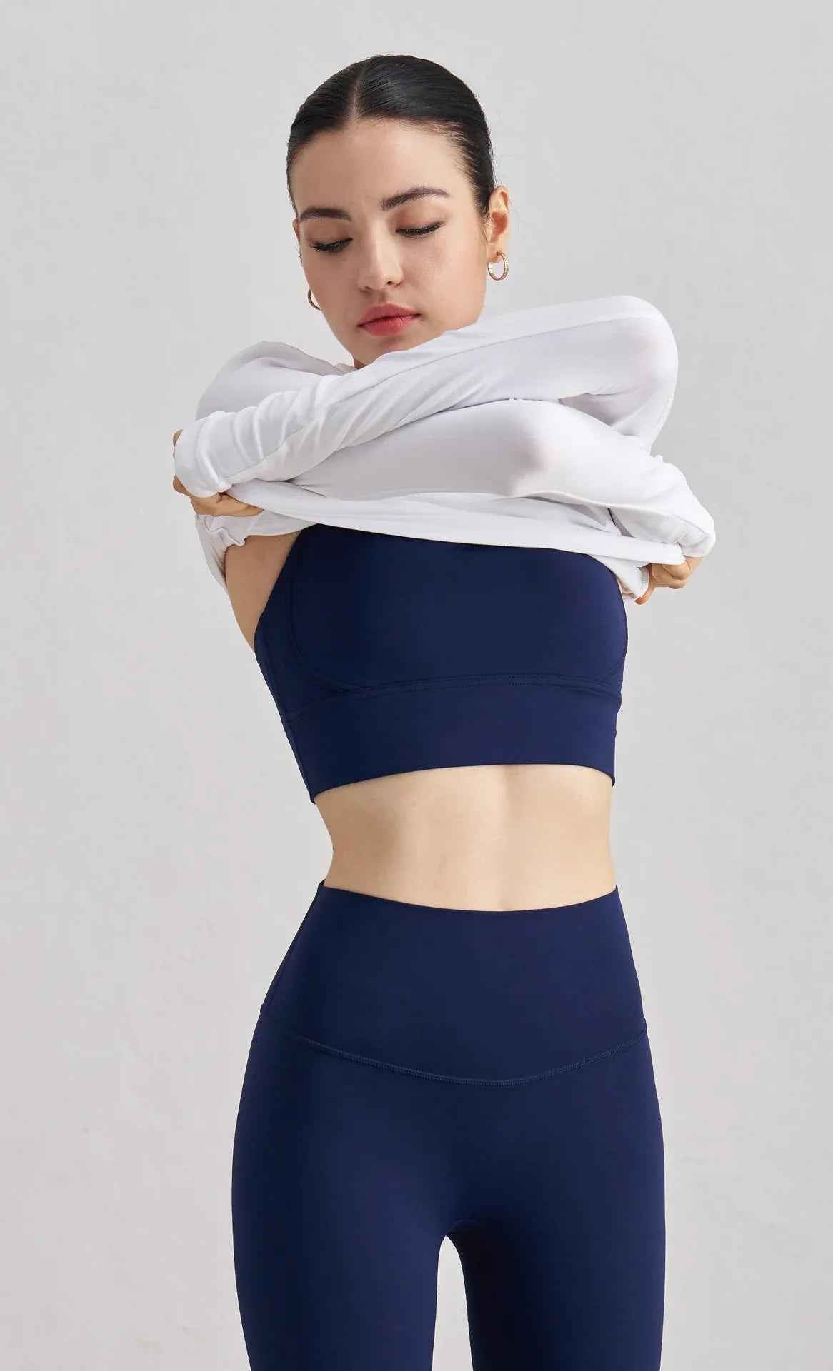 Cross-Back Sculpting Sports Bra