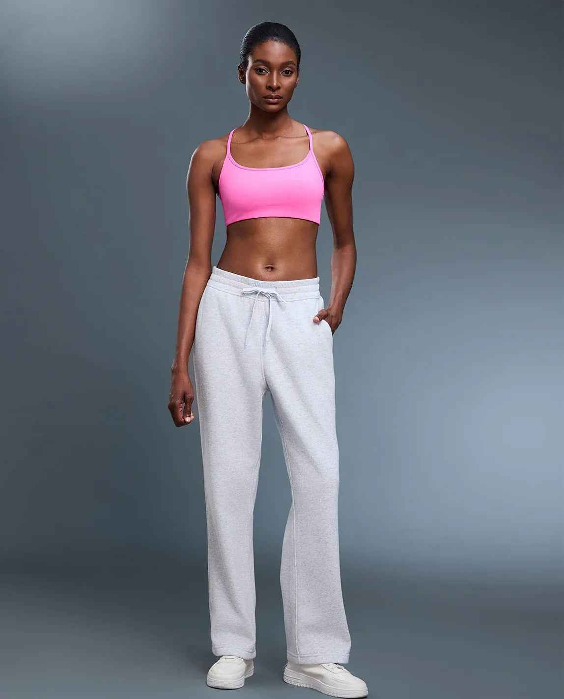 Breathable Strappy Back Sports Bra