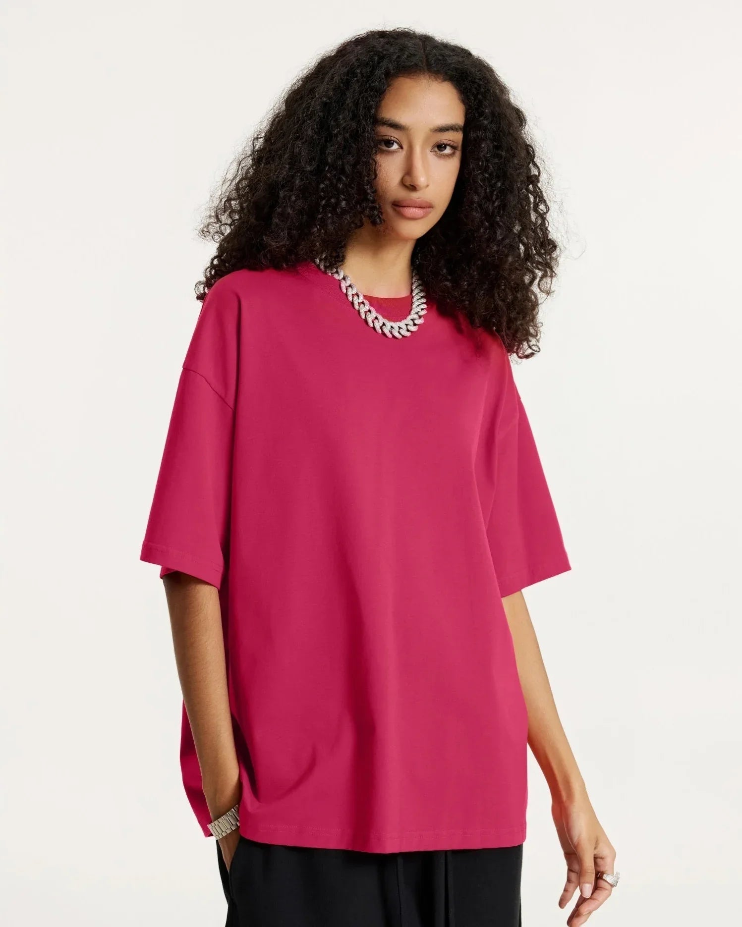 Men's Solid Color Oversize T-Shirt