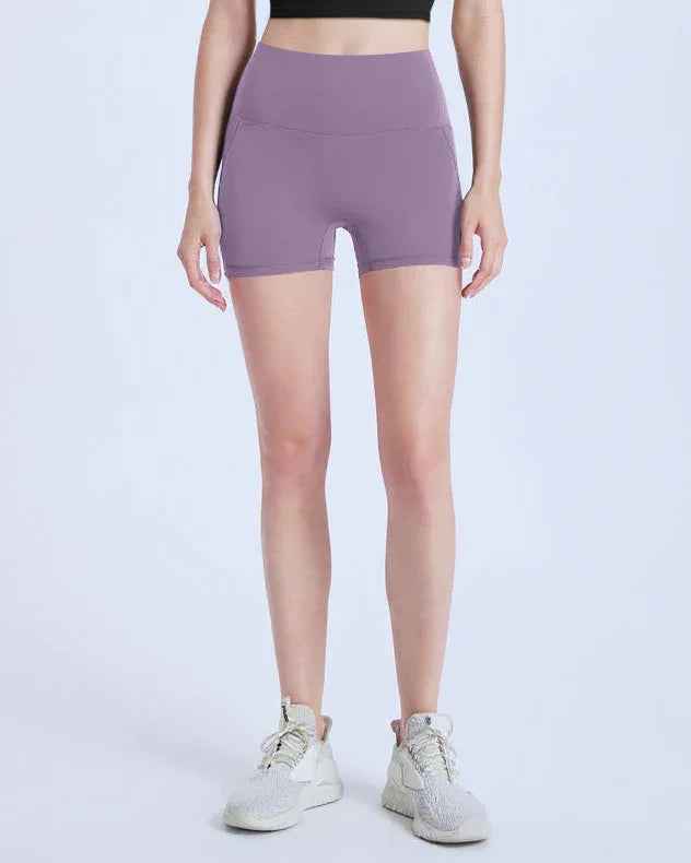High-Waisted Peach Lift Yoga Shorts