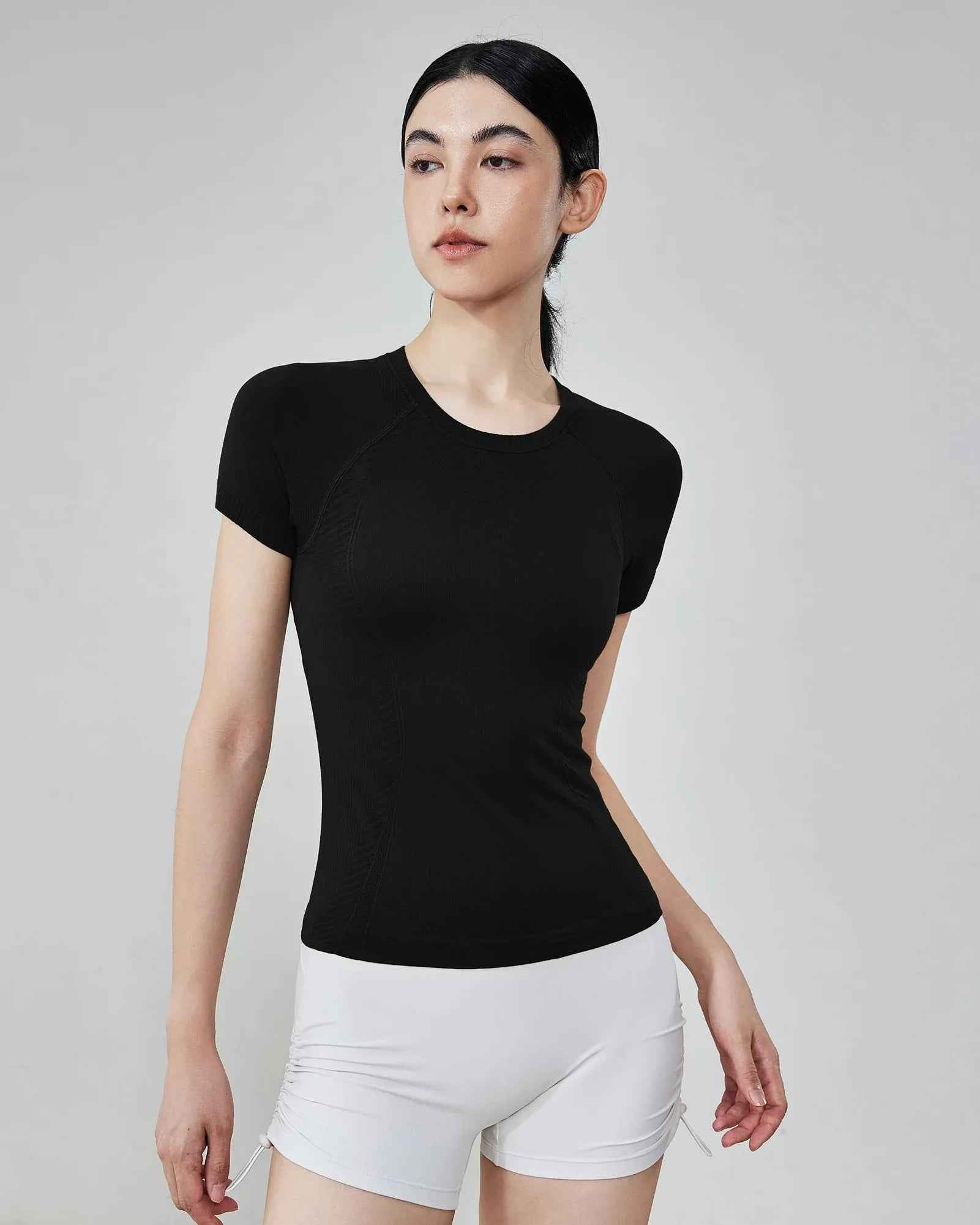 Seamless Short Sleeve Yoga Top