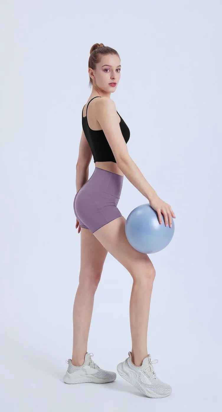 High-Waisted Peach Lift Yoga Shorts