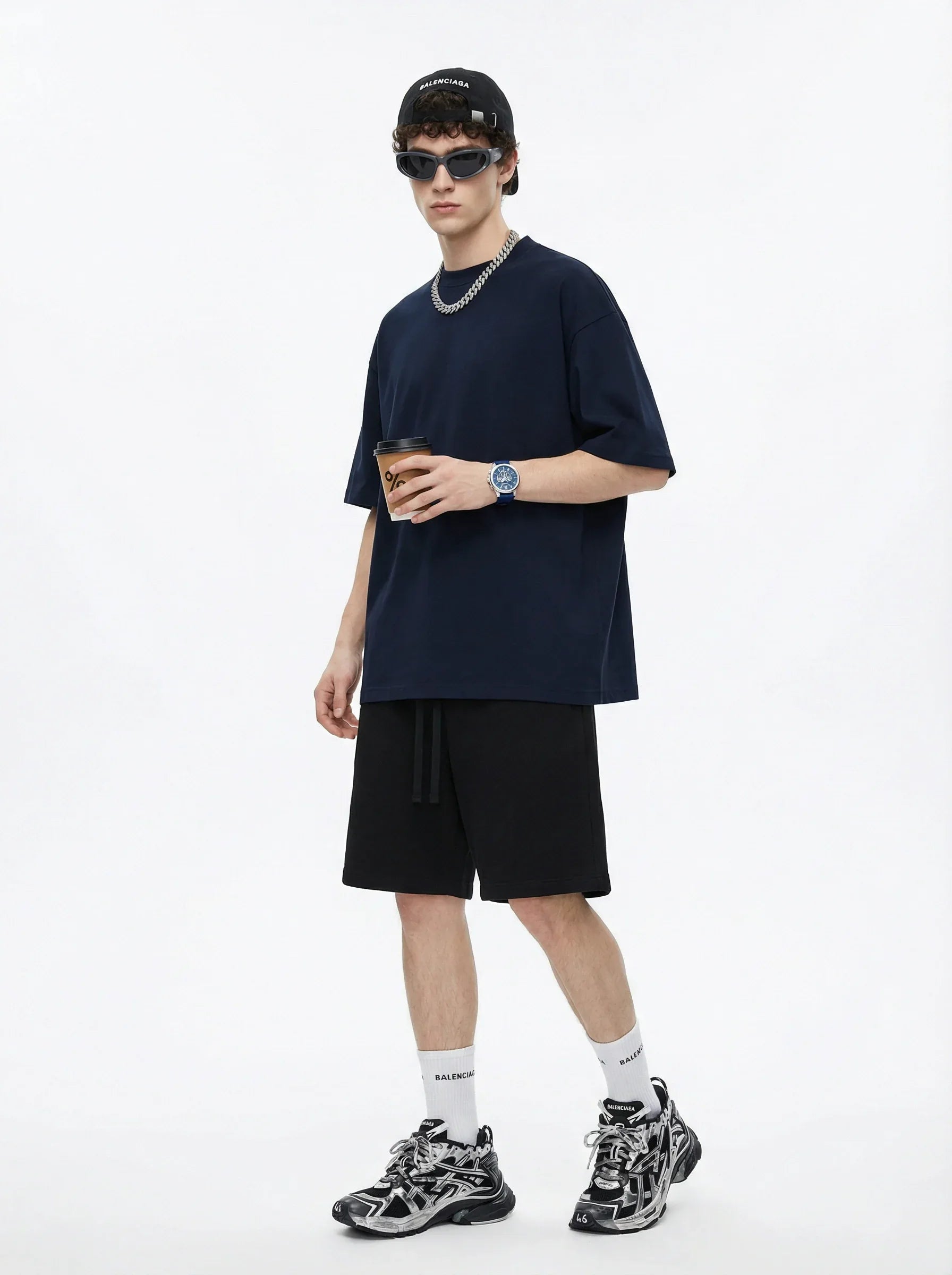 Men’s Oversized Solid Short Sleeve