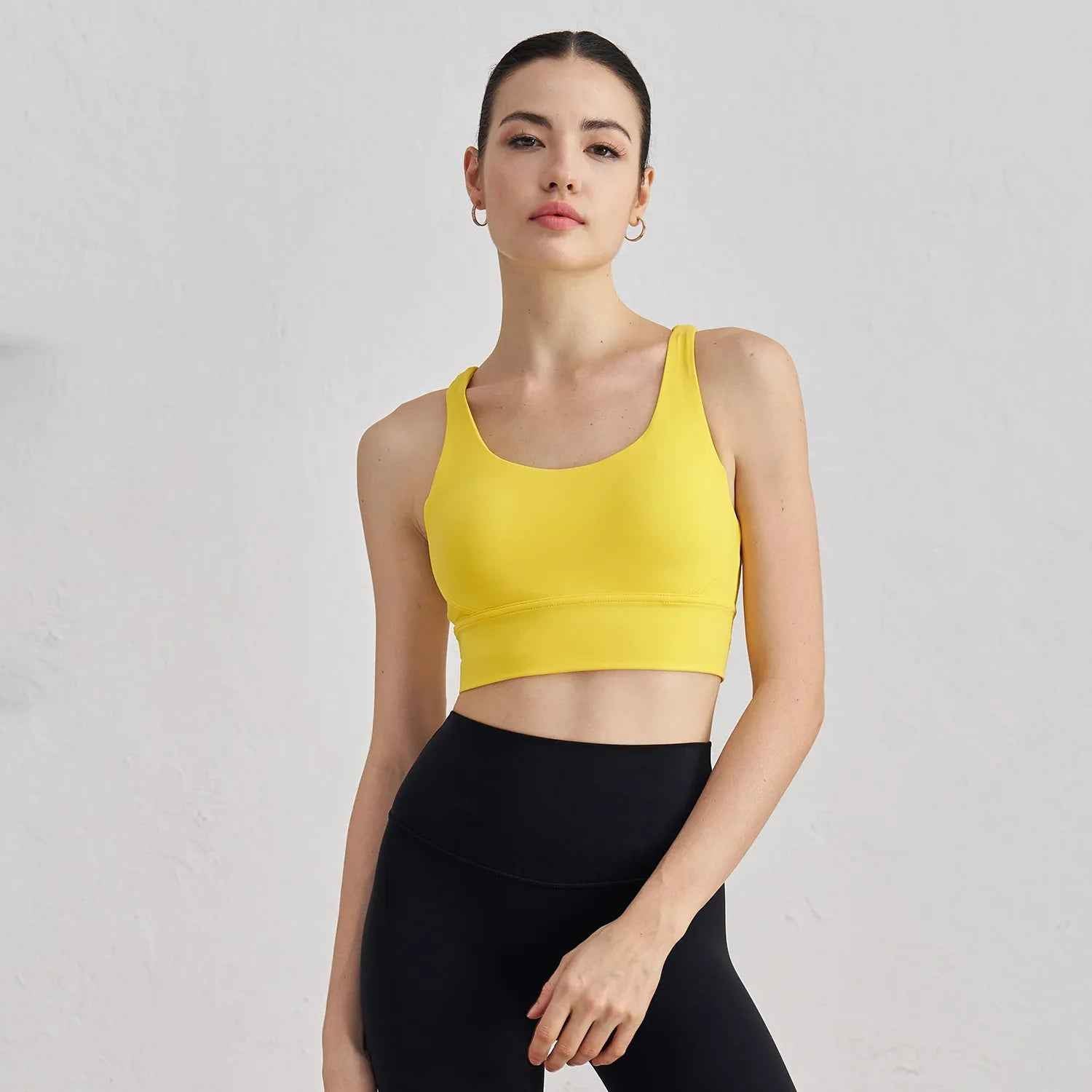 Cross-Back Sculpting Sports Bra
