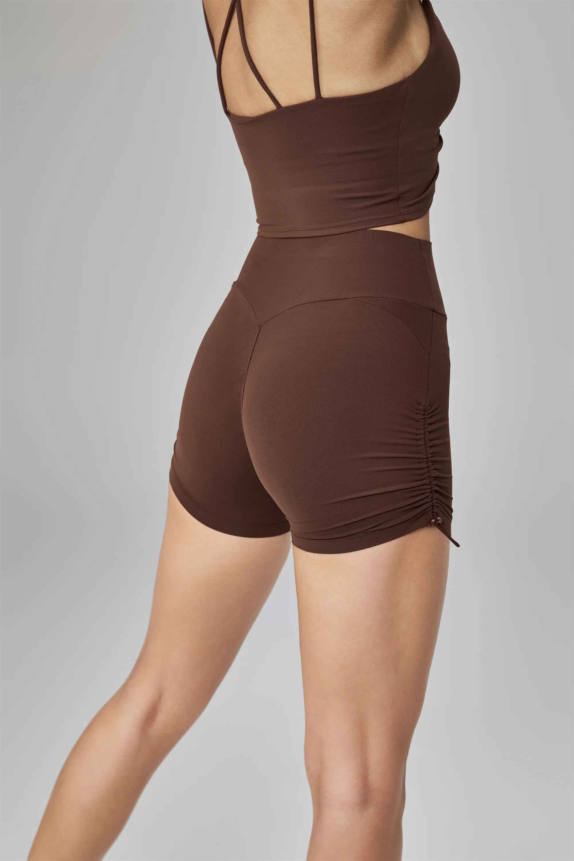 Seamless Drawstring Yoga Shorts