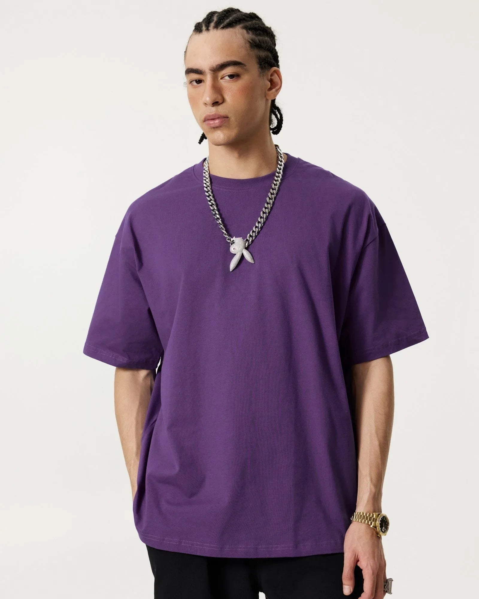 Men's Solid Color Oversize T-Shirt