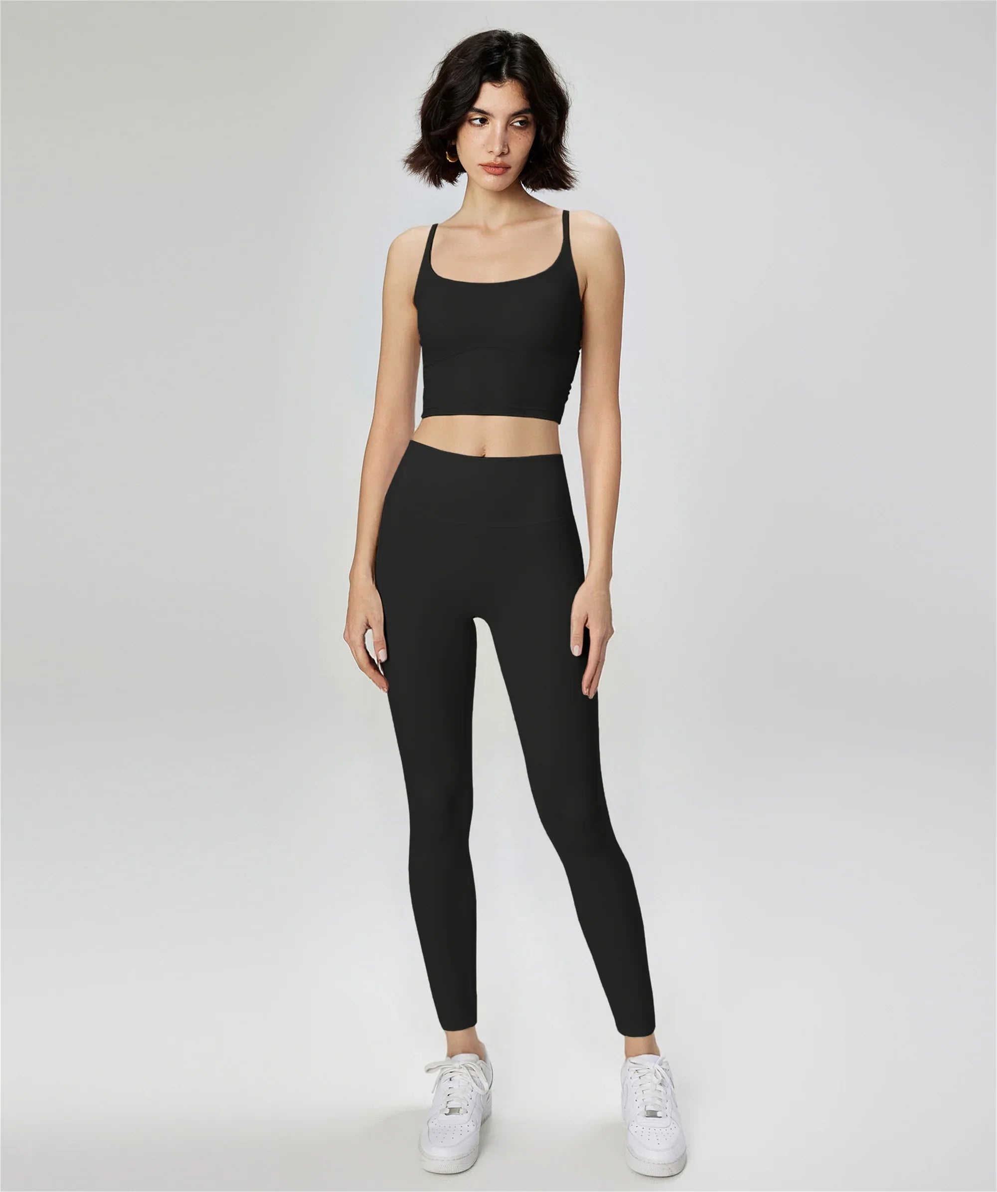 Cross-Back Yoga Sports Bra