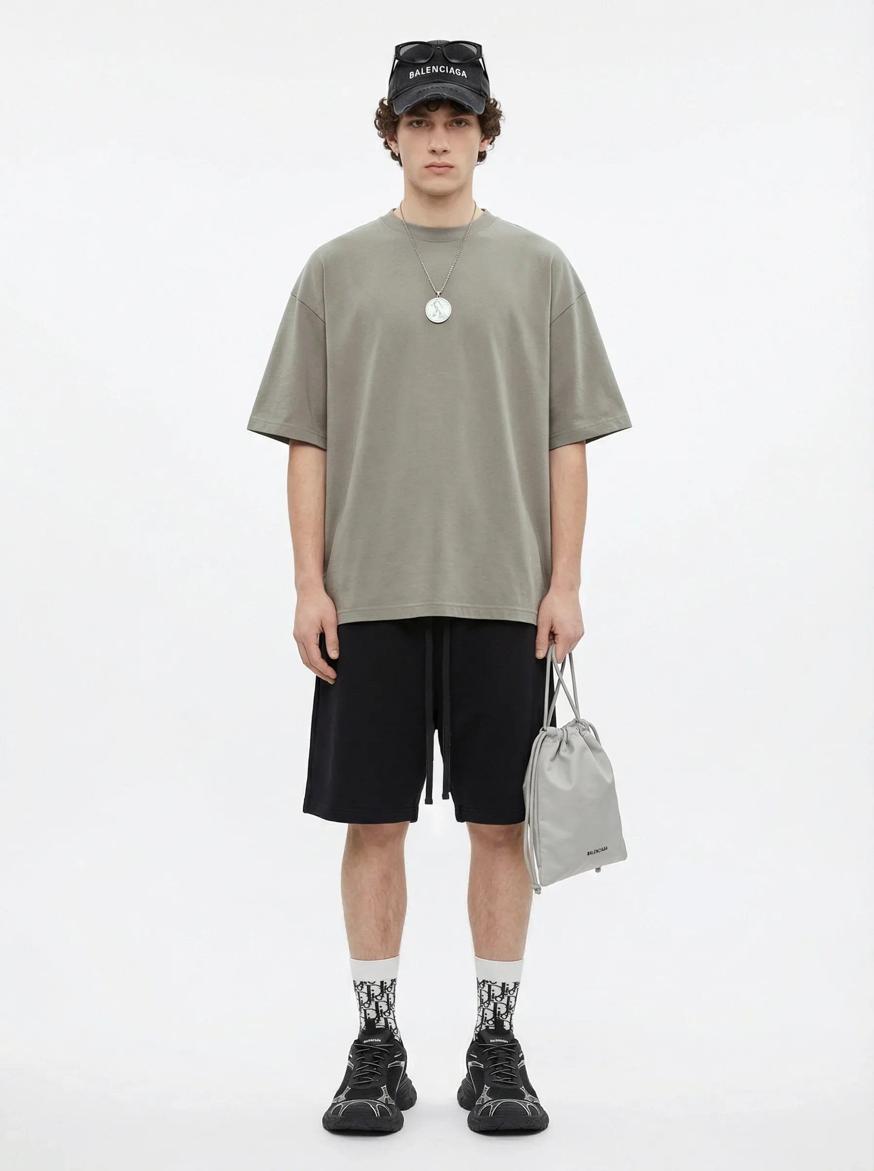 Men’s Oversized Solid Short Sleeve