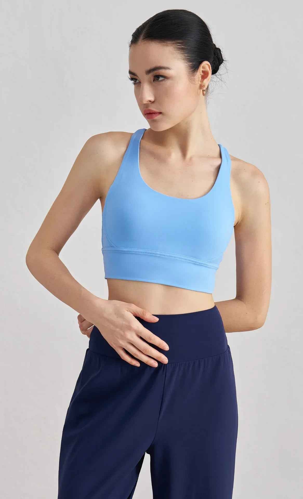 Cross-Back Sculpting Sports Bra