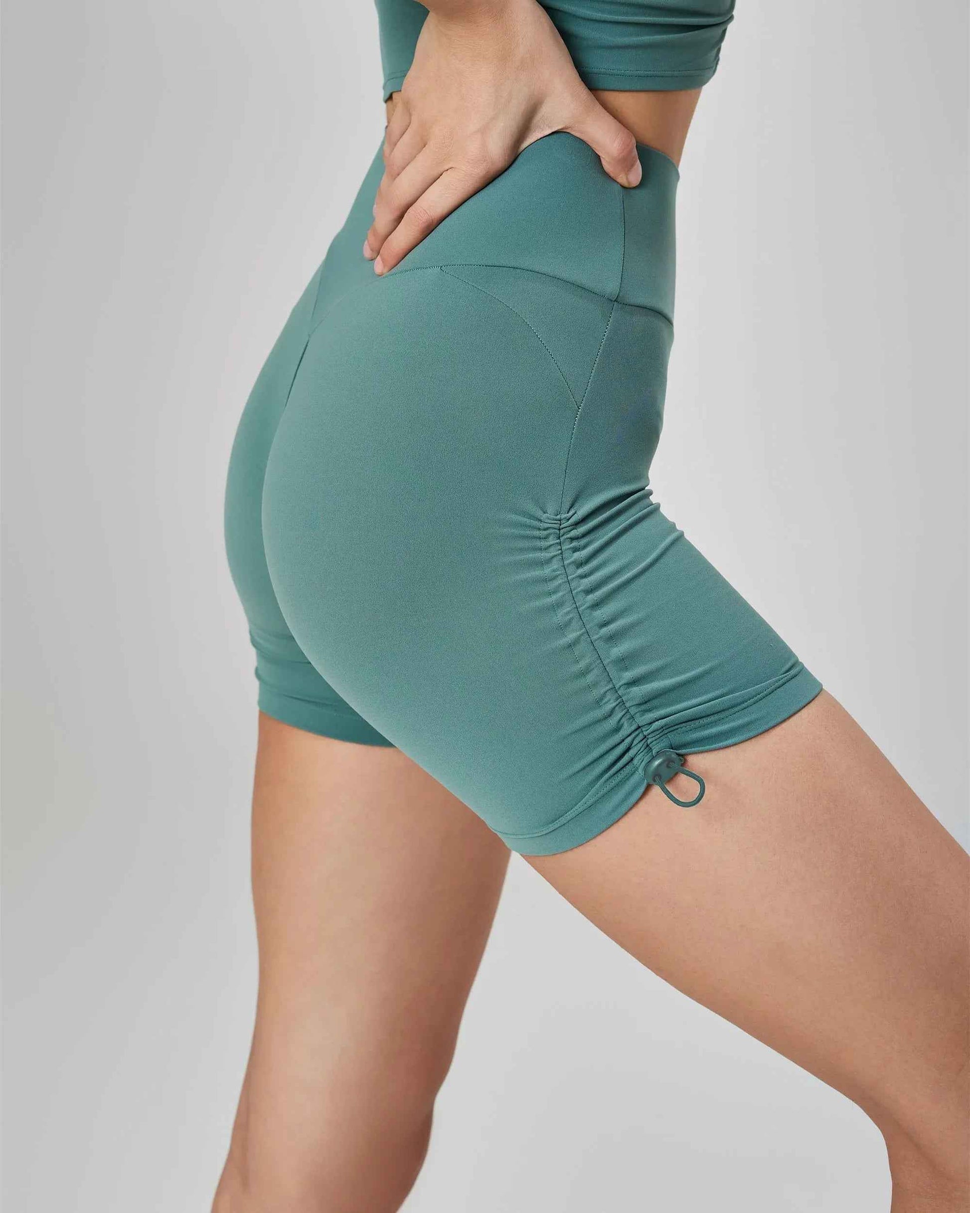 Seamless Drawstring Yoga Shorts