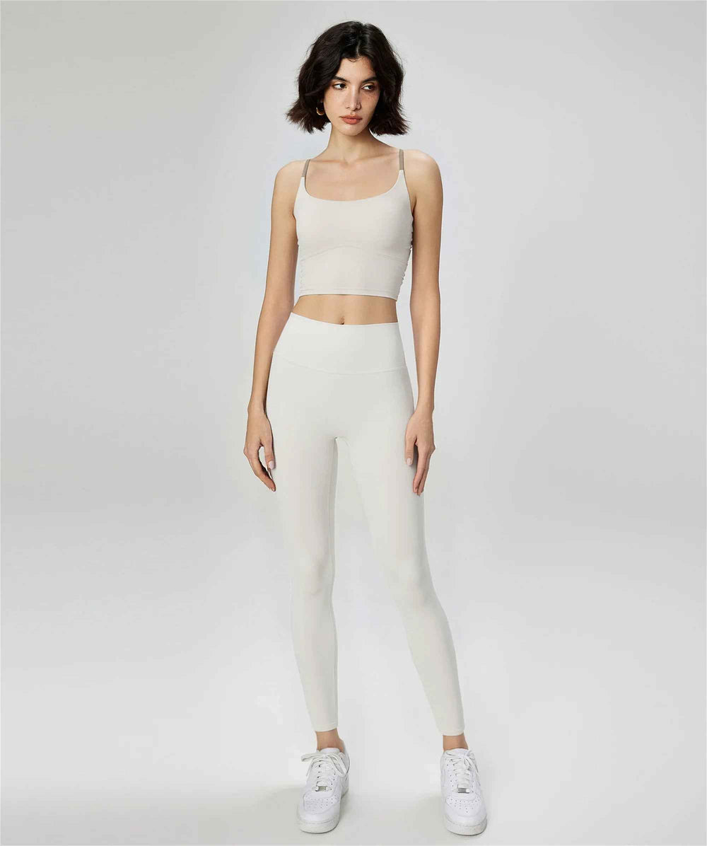 Cross-Back Yoga Sports Bra