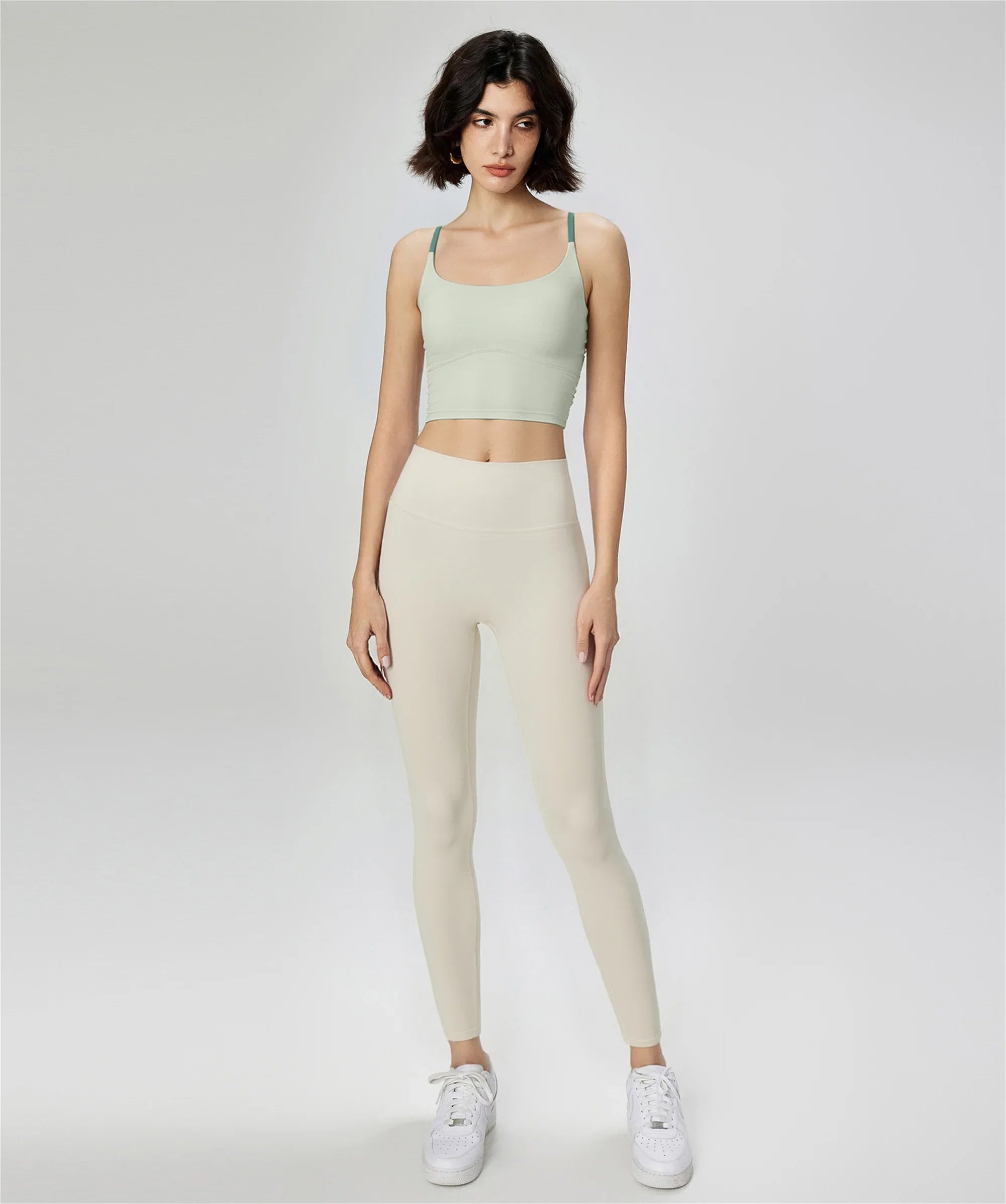 Cross-Back Yoga Sports Bra