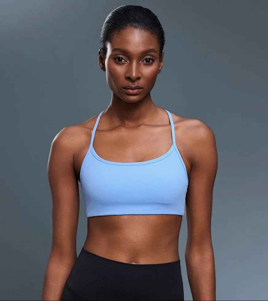 Breathable Strappy Back Sports Bra