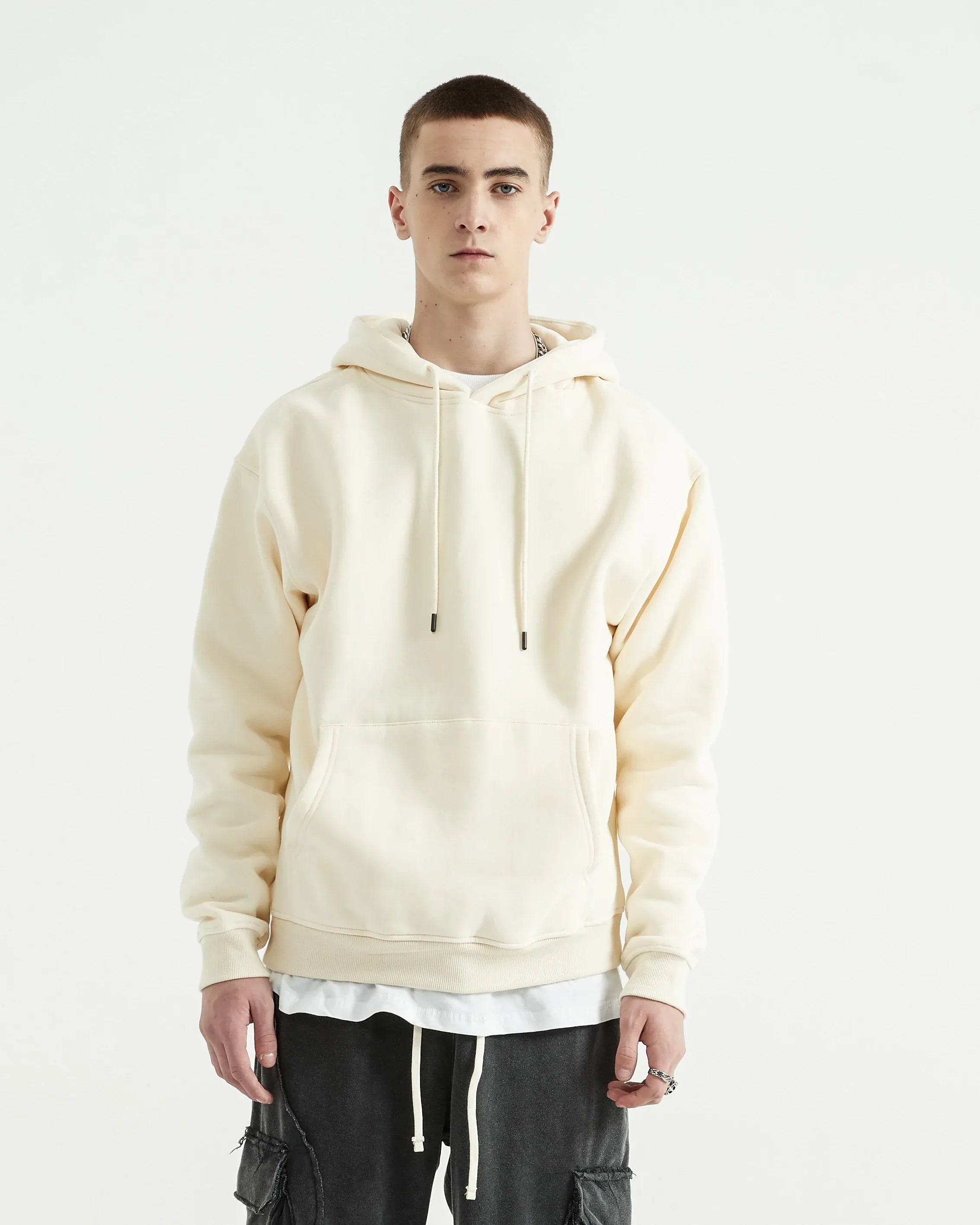 Oversized Fleece Pullover Hoodie