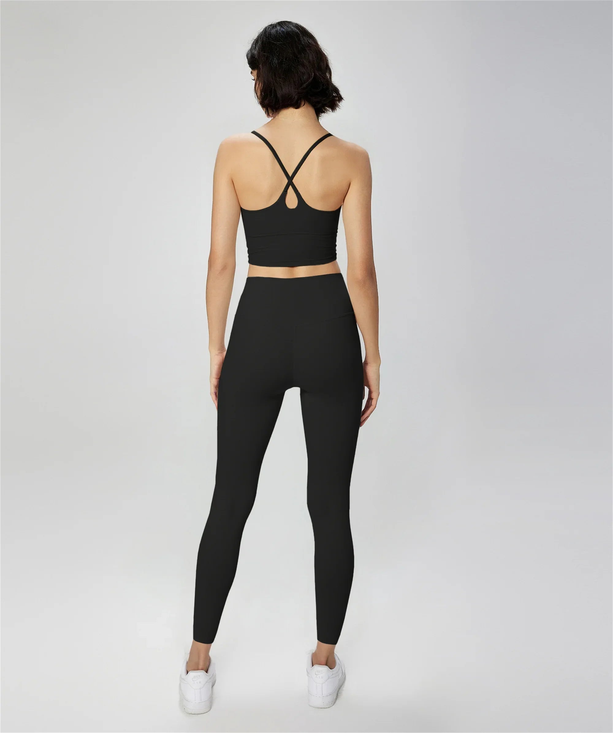 Cross-Back Yoga Sports Bra