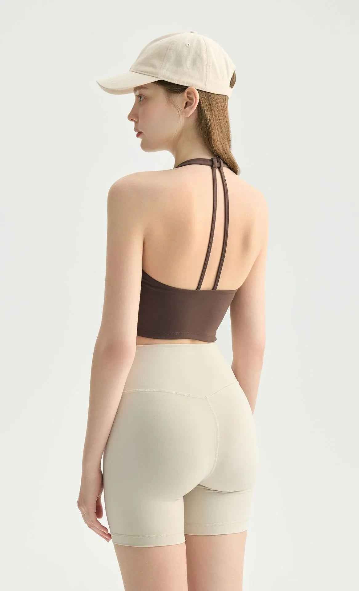 Twist Halter V-Neck Yoga Sports Bra
