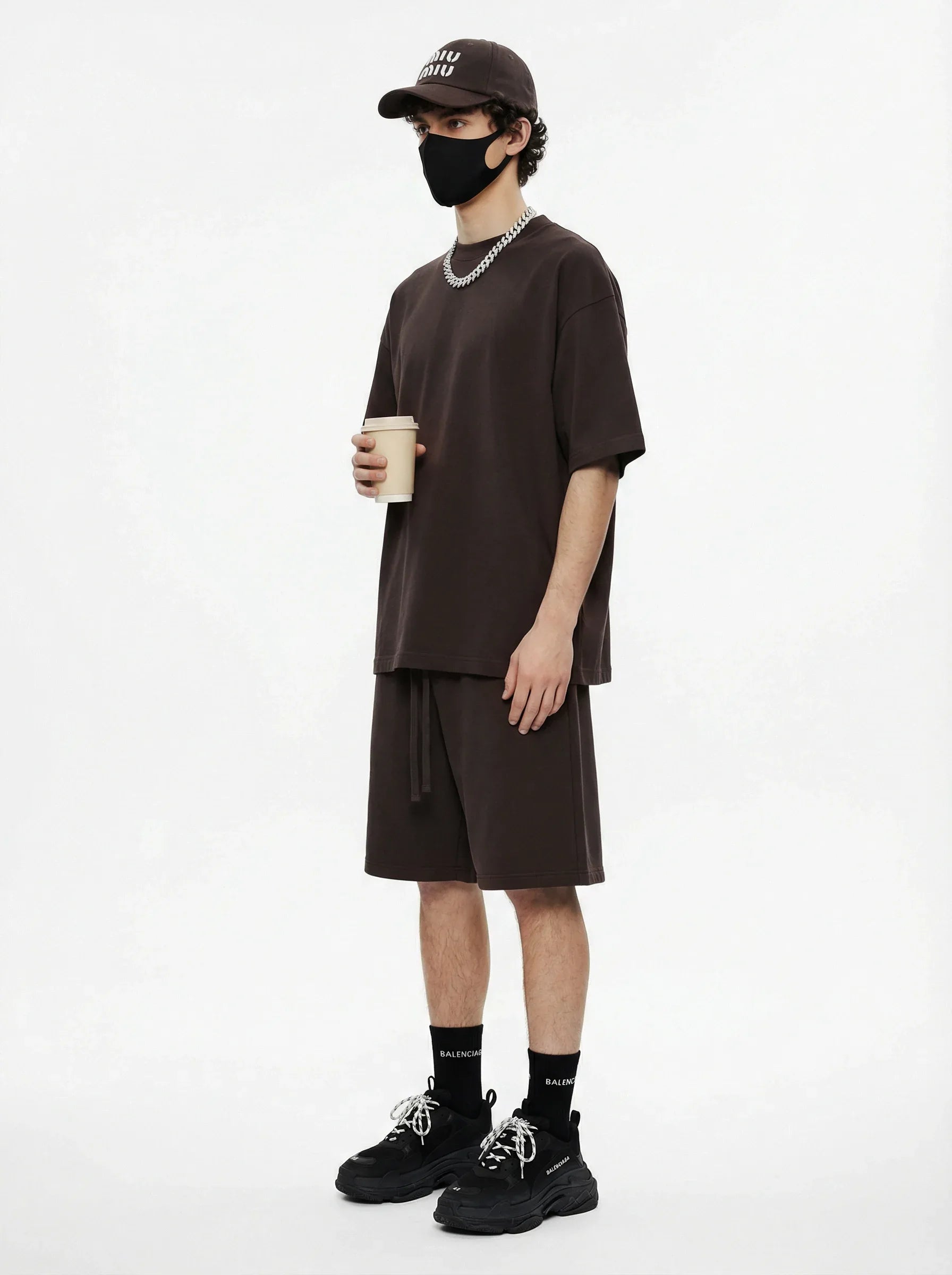 Men’s Oversized Solid Short Sleeve